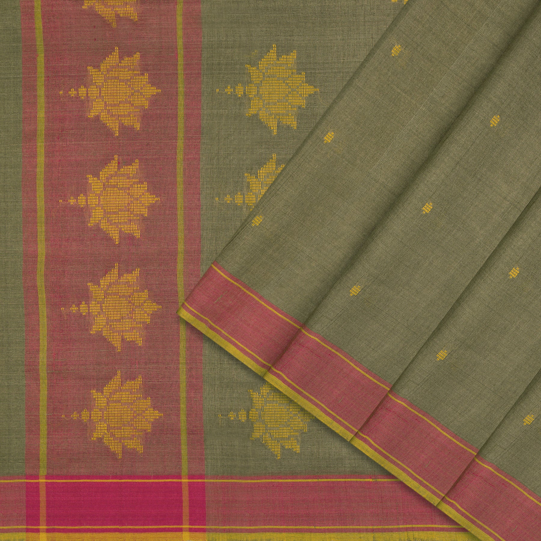 Pradeep Pillai Tussore Silk Sari 25-008-HS002-00383 - Cover View