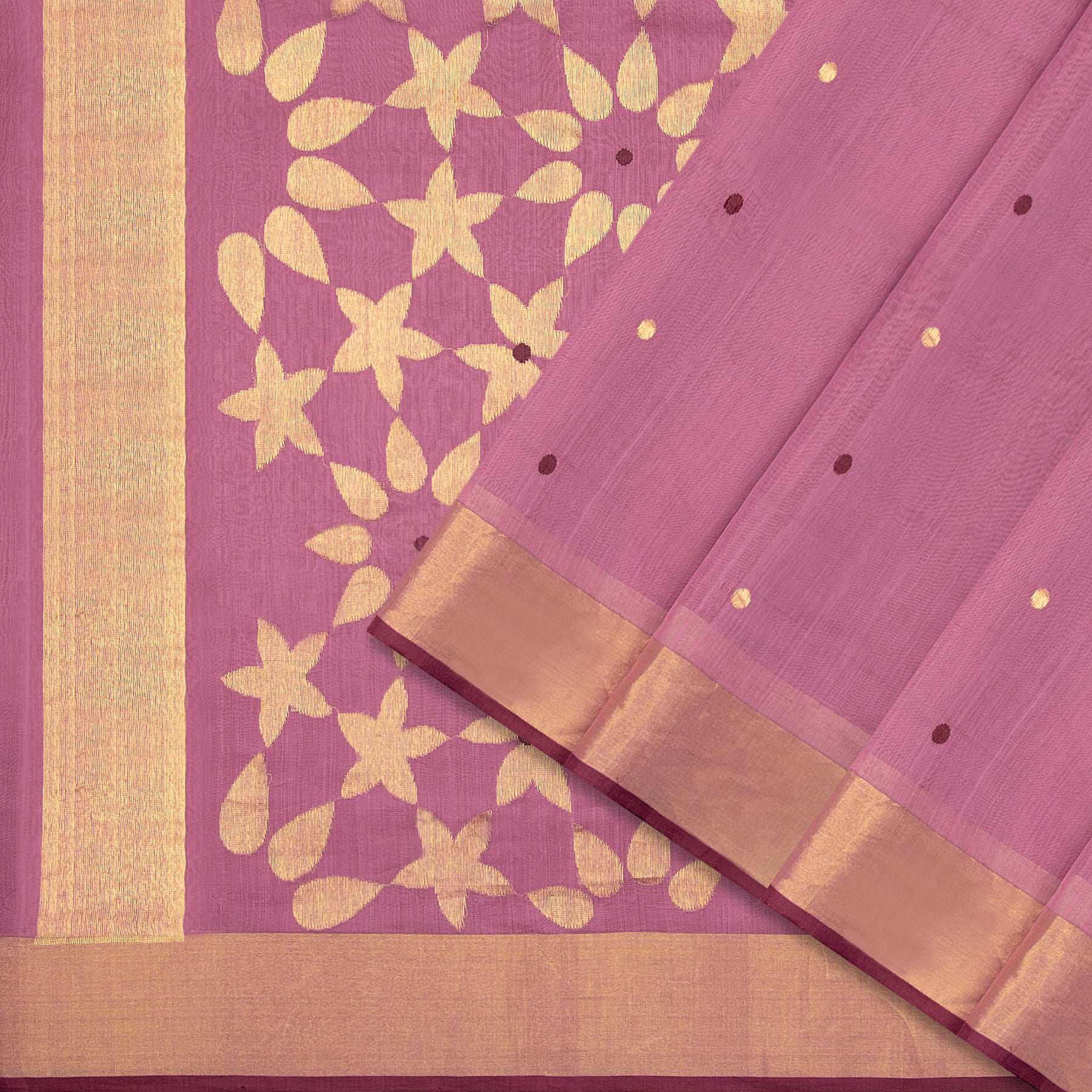 Pradeep Pillai Chanderi Silk Sari 25-008-HS002-00413 - Cover View