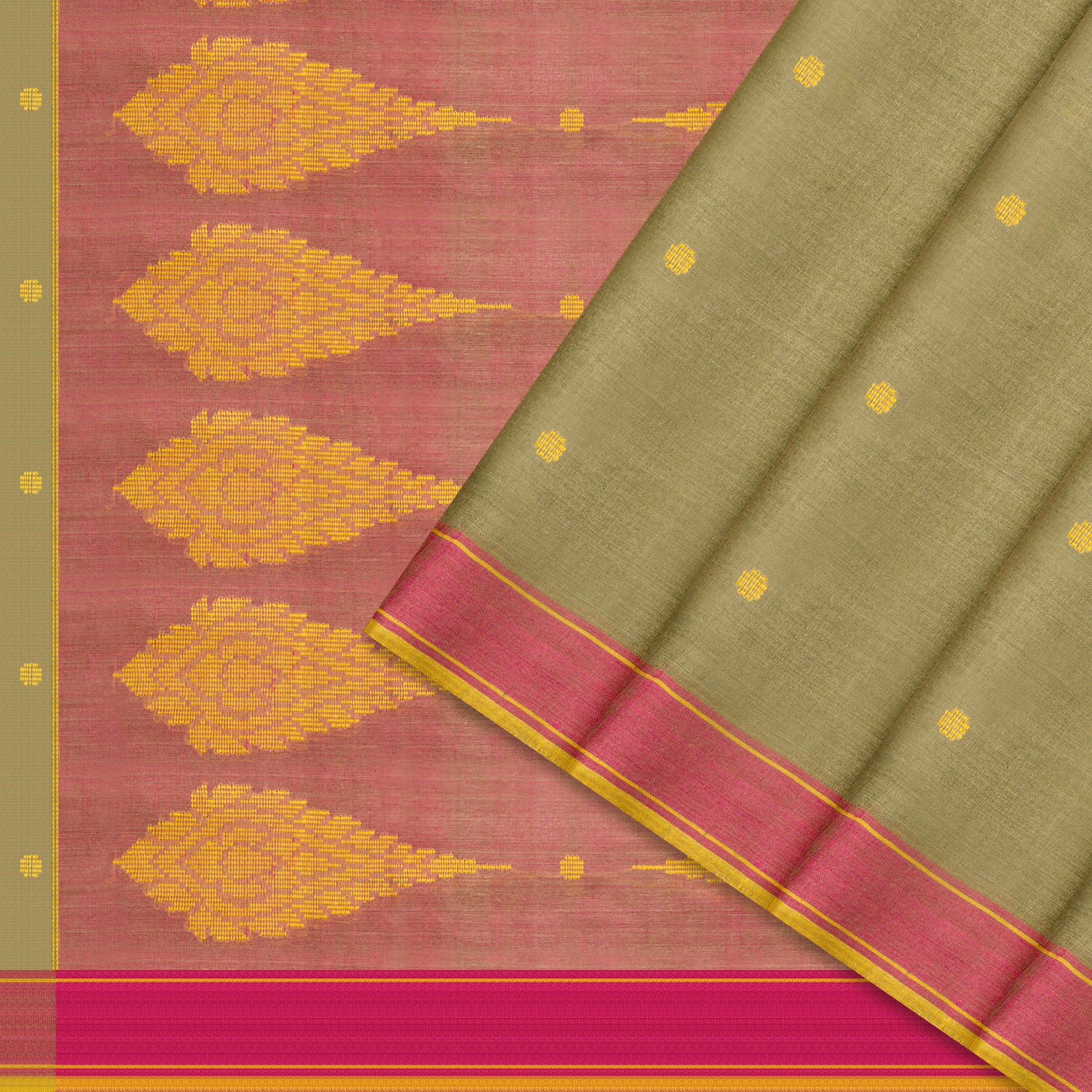 Pradeep Pillai Tussore Silk Sari 25-008-HS002-00461 - Cover View