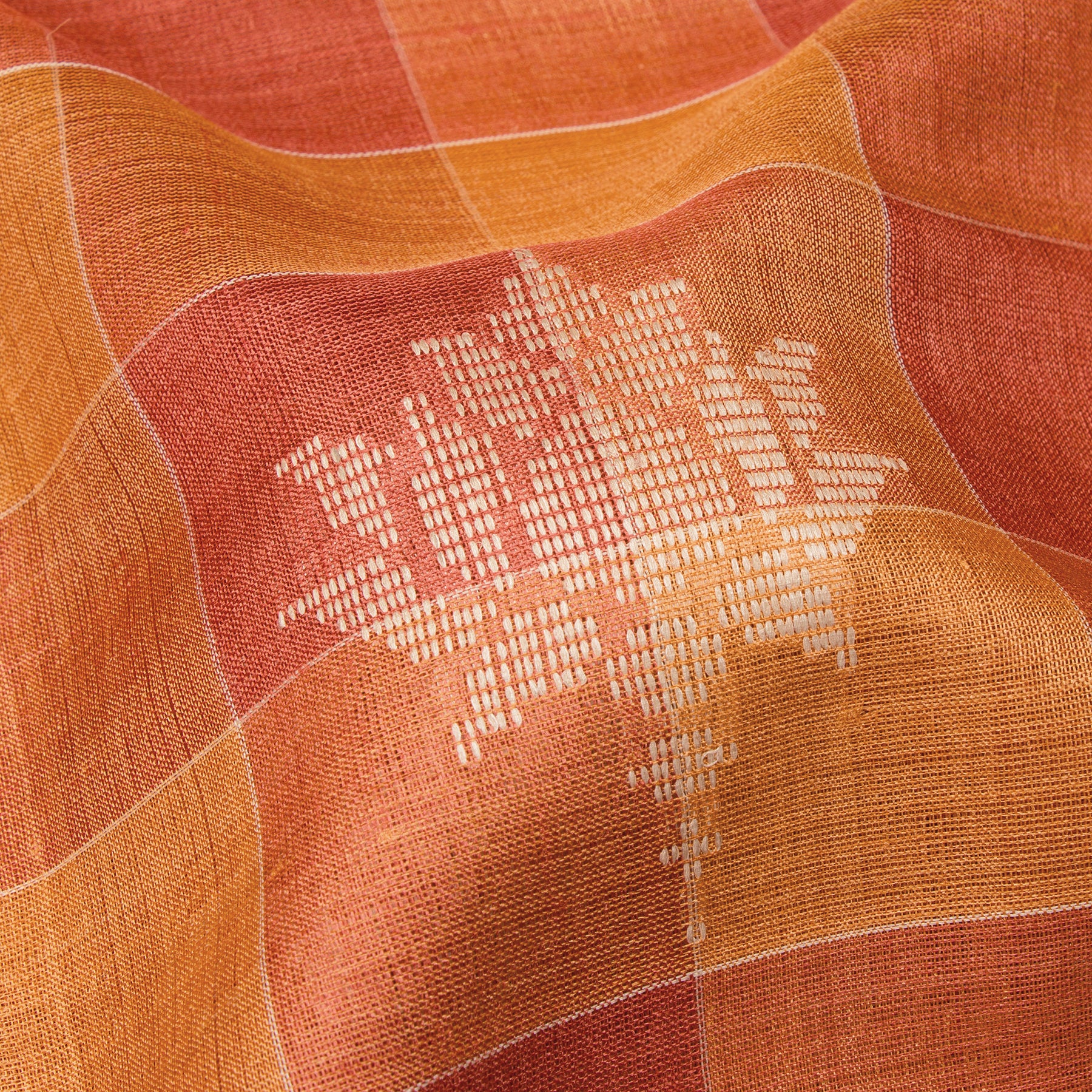 Pradeep Pillai Tussore Silk Sari 25-008-HS002-00678 - Fabric View