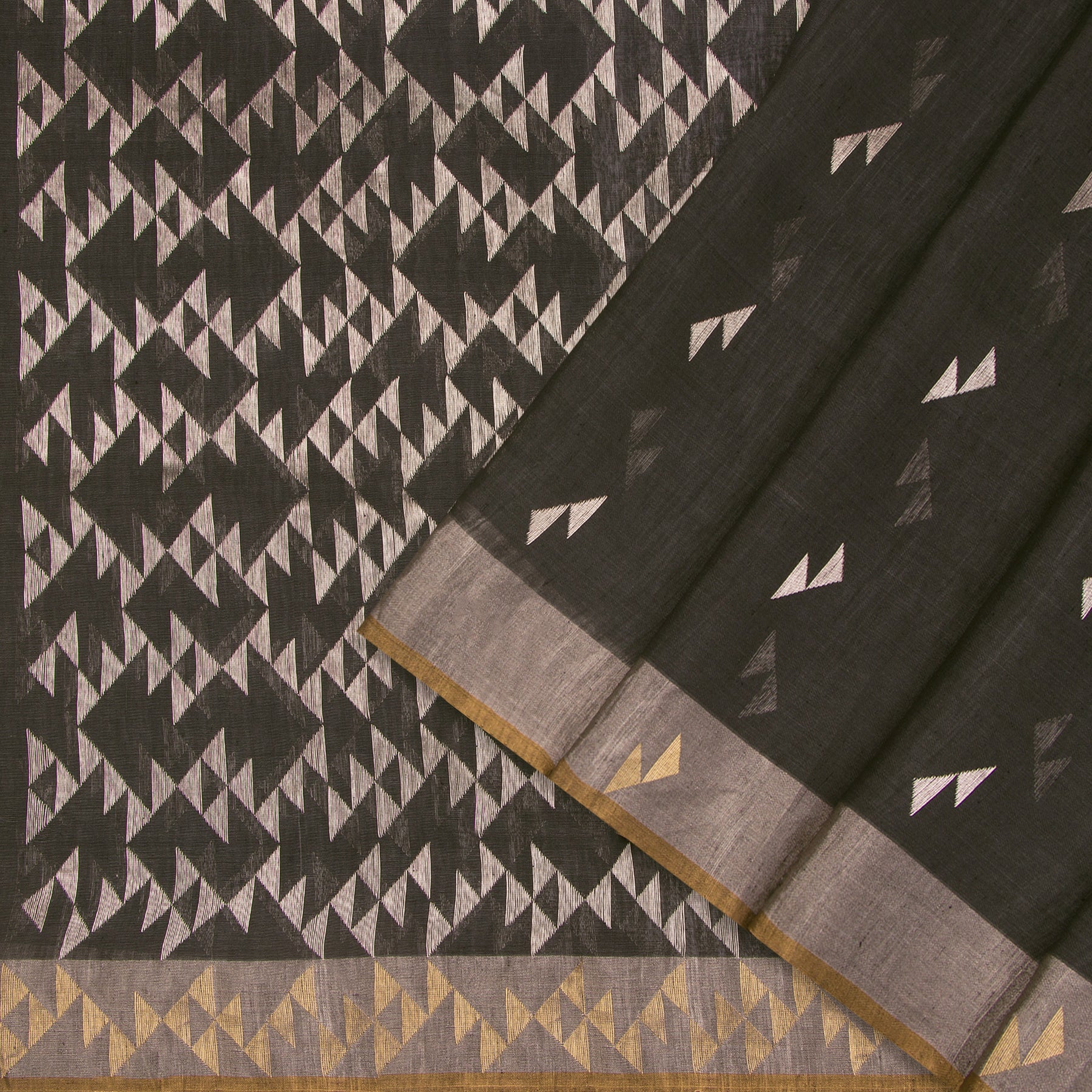 Pradeep Pillai Linen/Silk Sari 25-008-HS004-00024 - Cover View