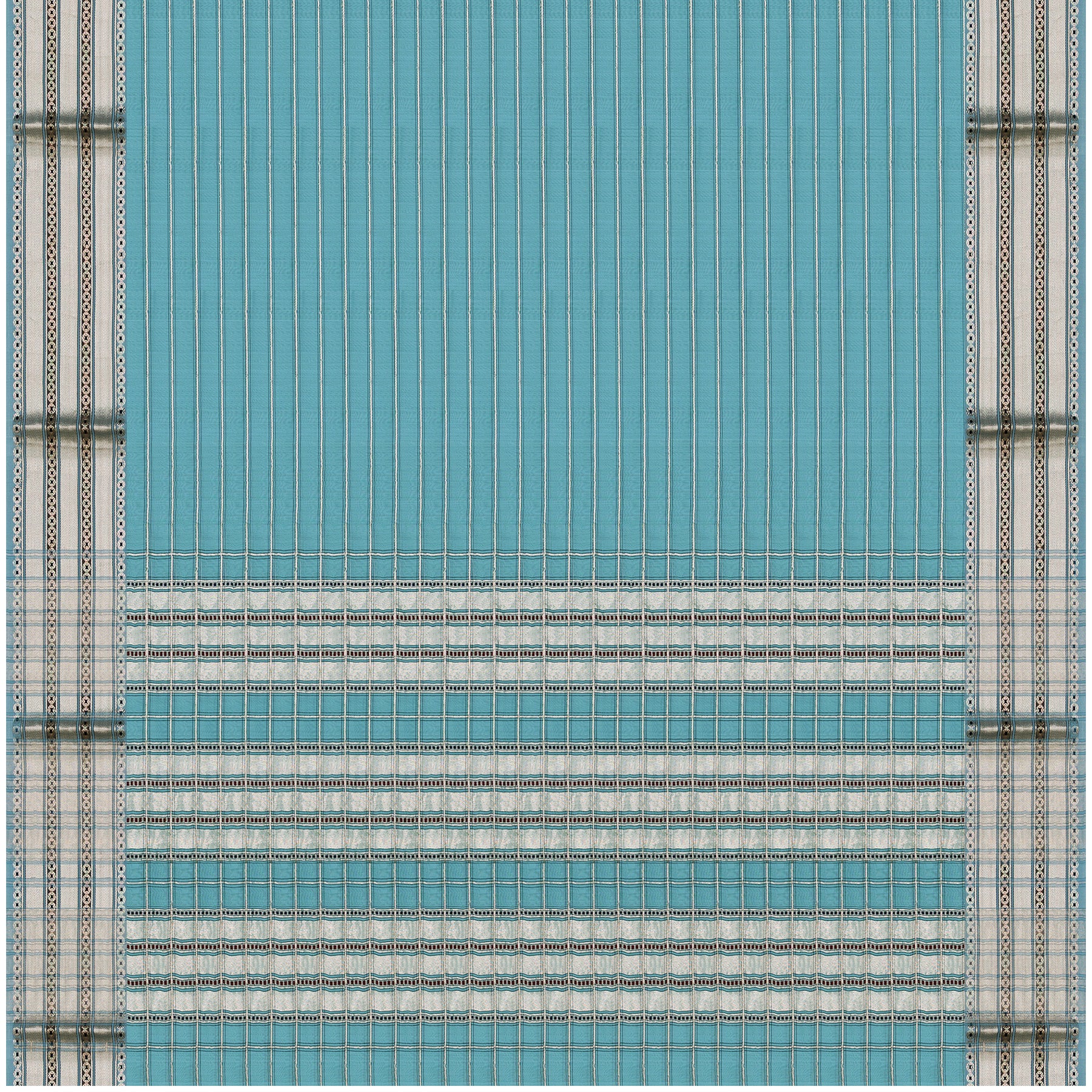 Pradeep Pillai Chanderi Silk/Cotton Sari 25-008-HS005-00004 - Full View