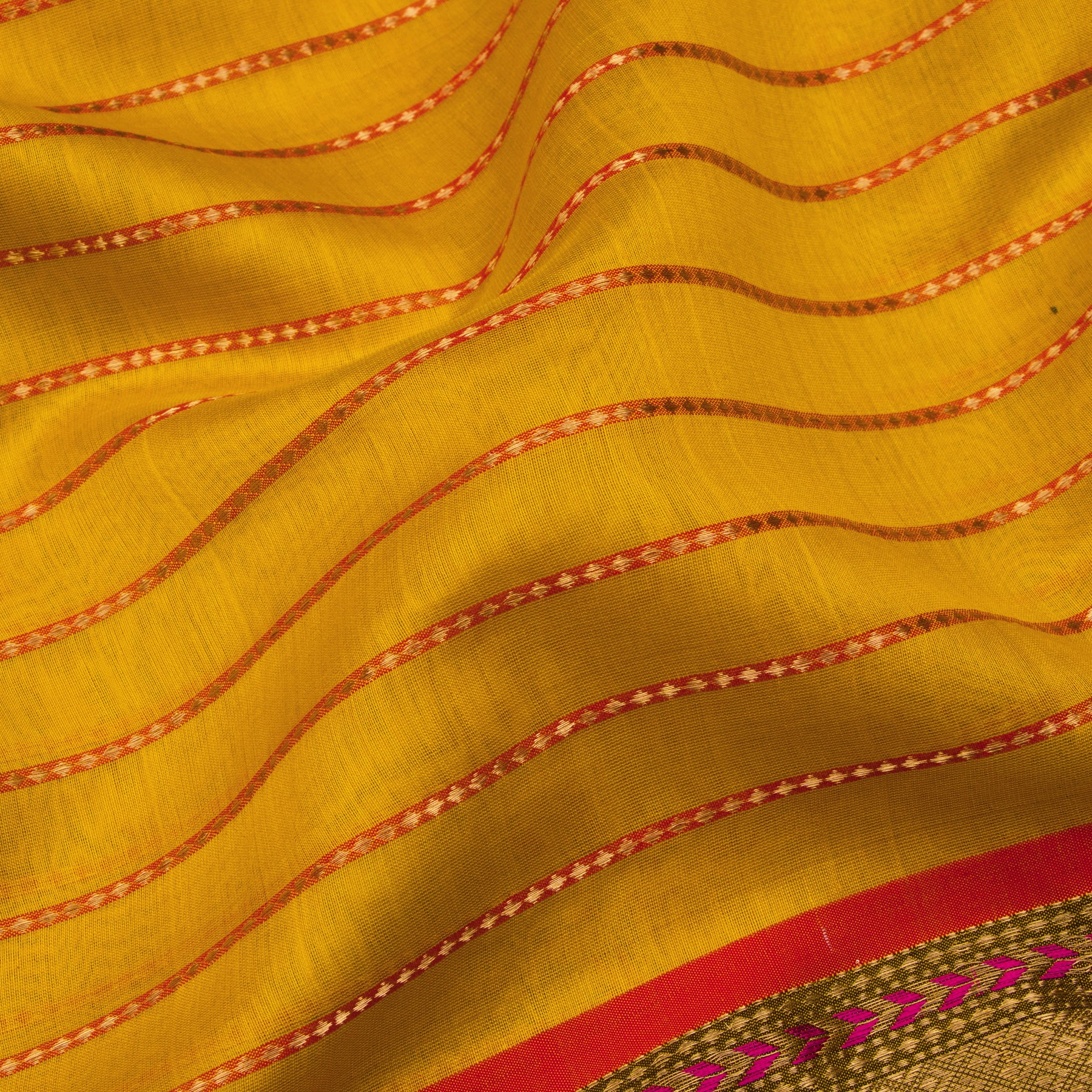 Pradeep Pillai Chanderi Silk/Cotton Sari 25-008-HS005-00011
