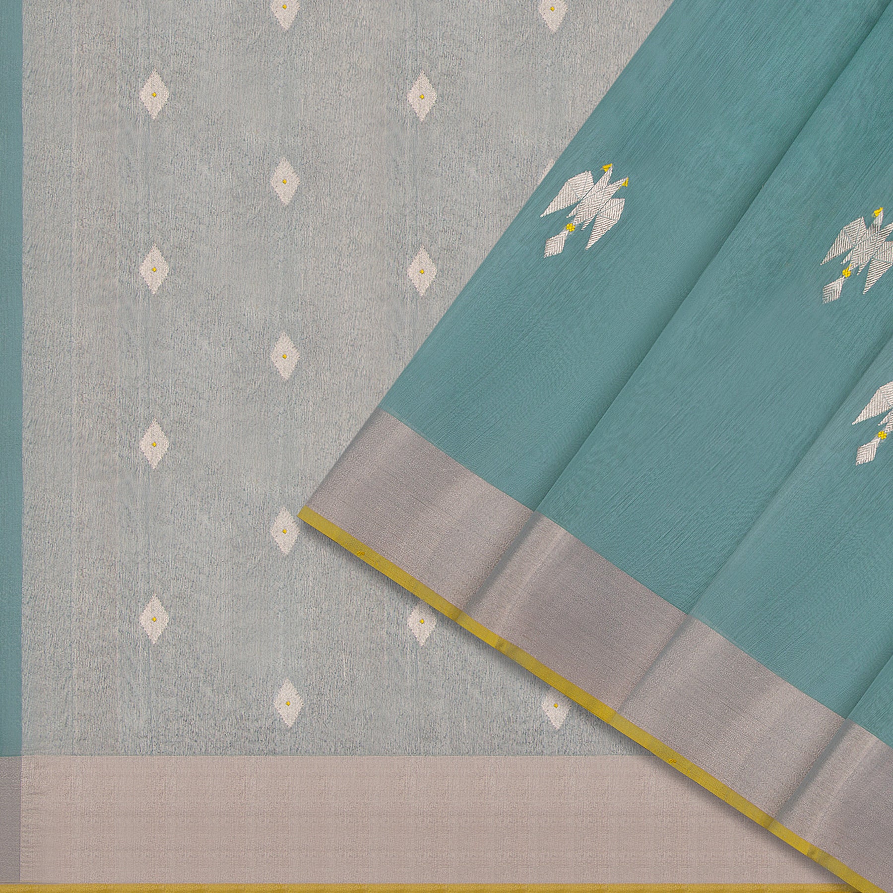 Pradeep Pillai Chanderi Silk/Cotton Sari 25-008-HS005-00038 - Cover View
