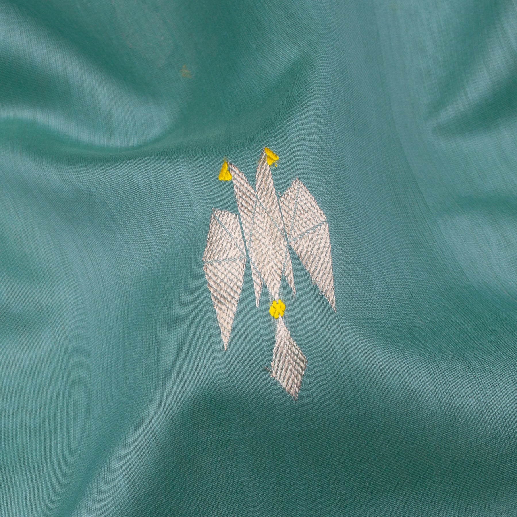 Pradeep Pillai Chanderi Silk/Cotton Sari 25-008-HS005-00038 - Fabric View