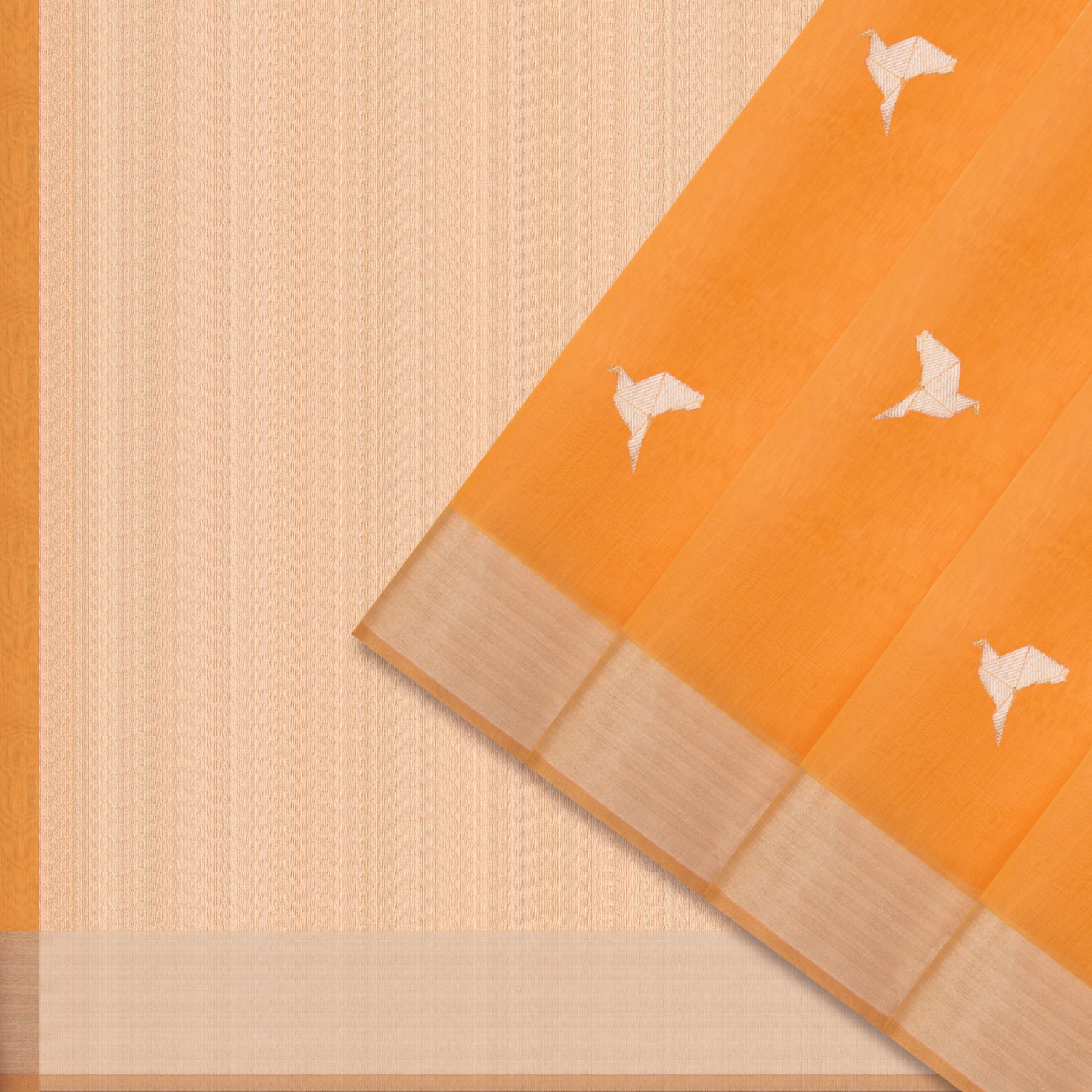 Pradeep Pillai Chanderi Silk/Cotton Sari 25-008-HS005-00042 - Cover View