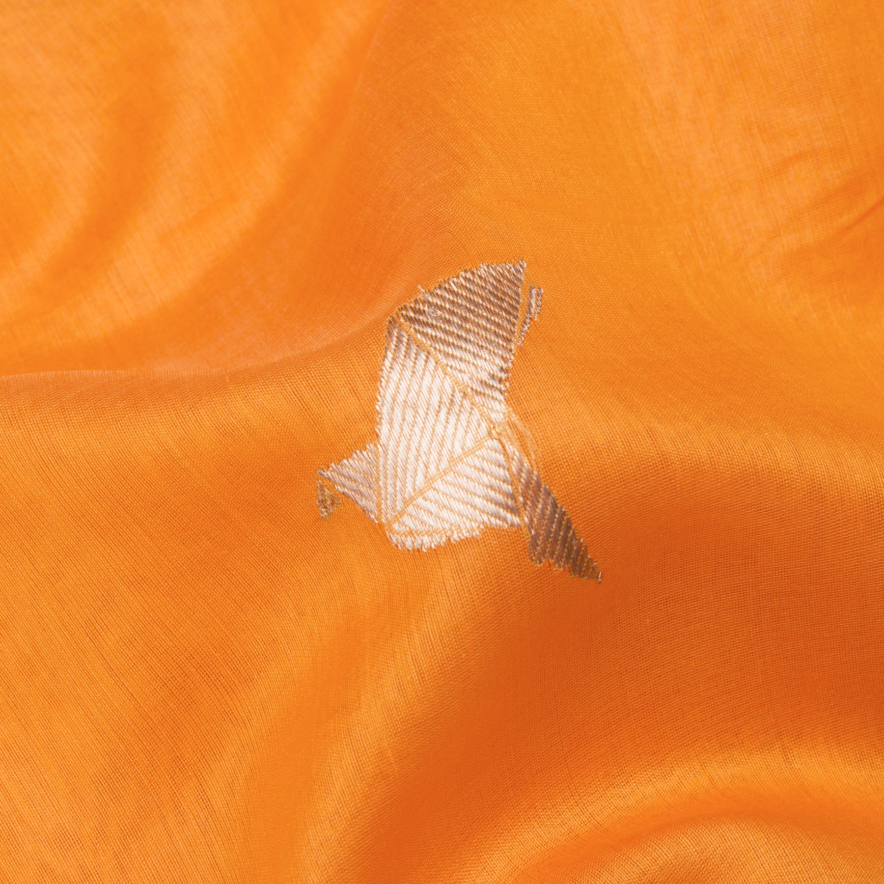 Pradeep Pillai Chanderi Silk/Cotton Sari 25-008-HS005-00042 - Fabric View