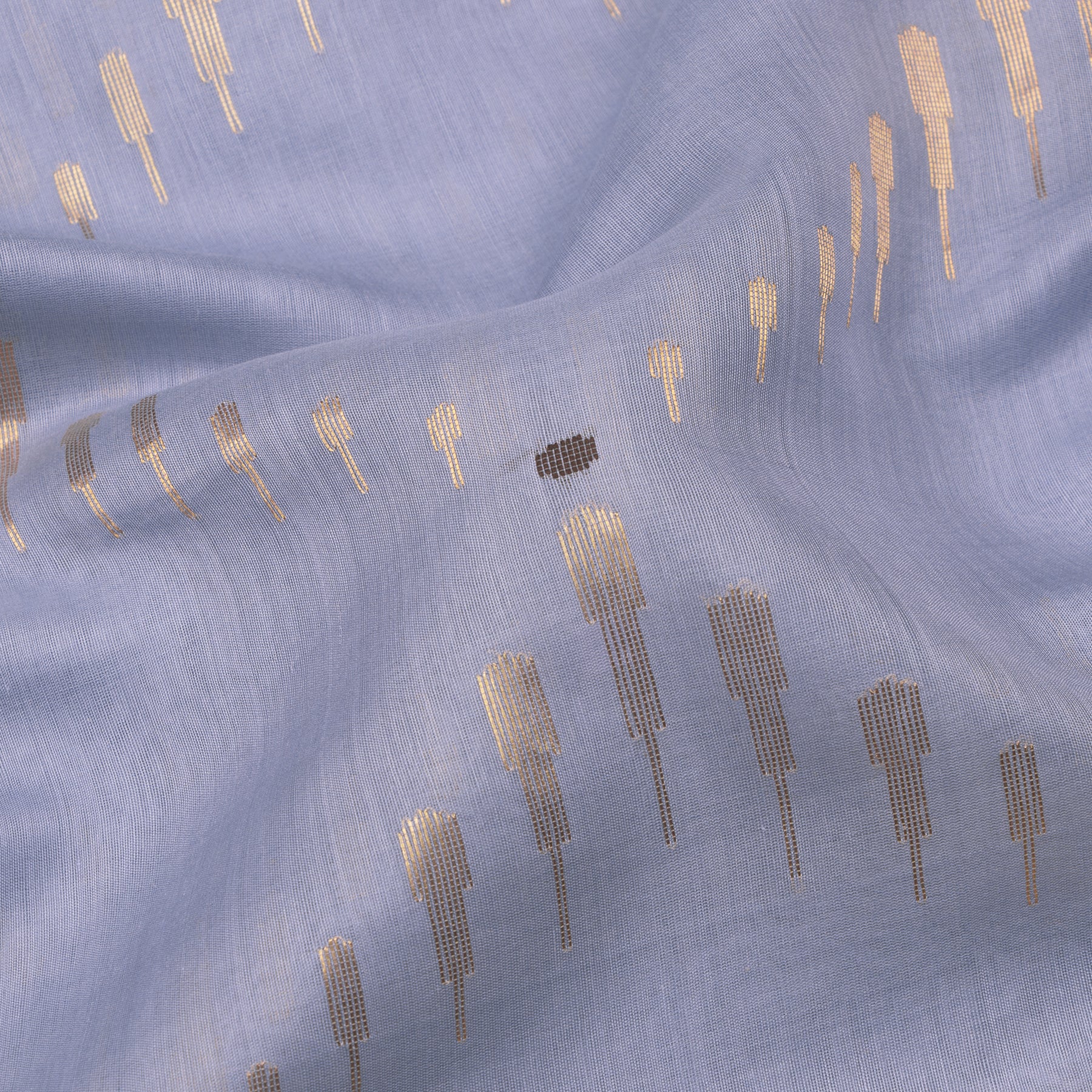 Pradeep Pillai Chanderi Silk/Cotton Sari 25-008-HS005-00066 - Fabric View