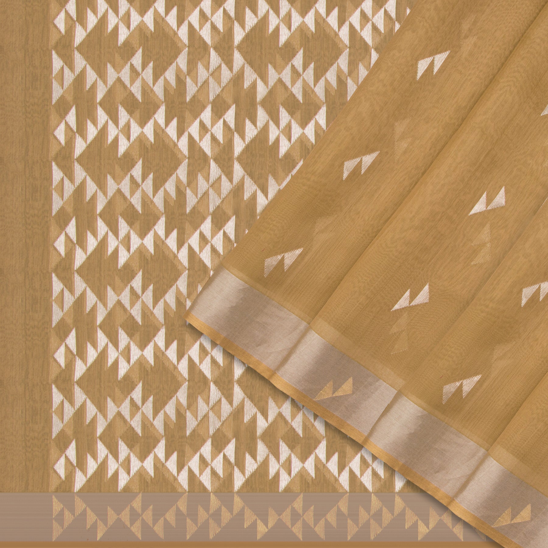 Pradeep Pillai Chanderi Silk/Cotton Sari 25-008-HS005-00077 - Cover View