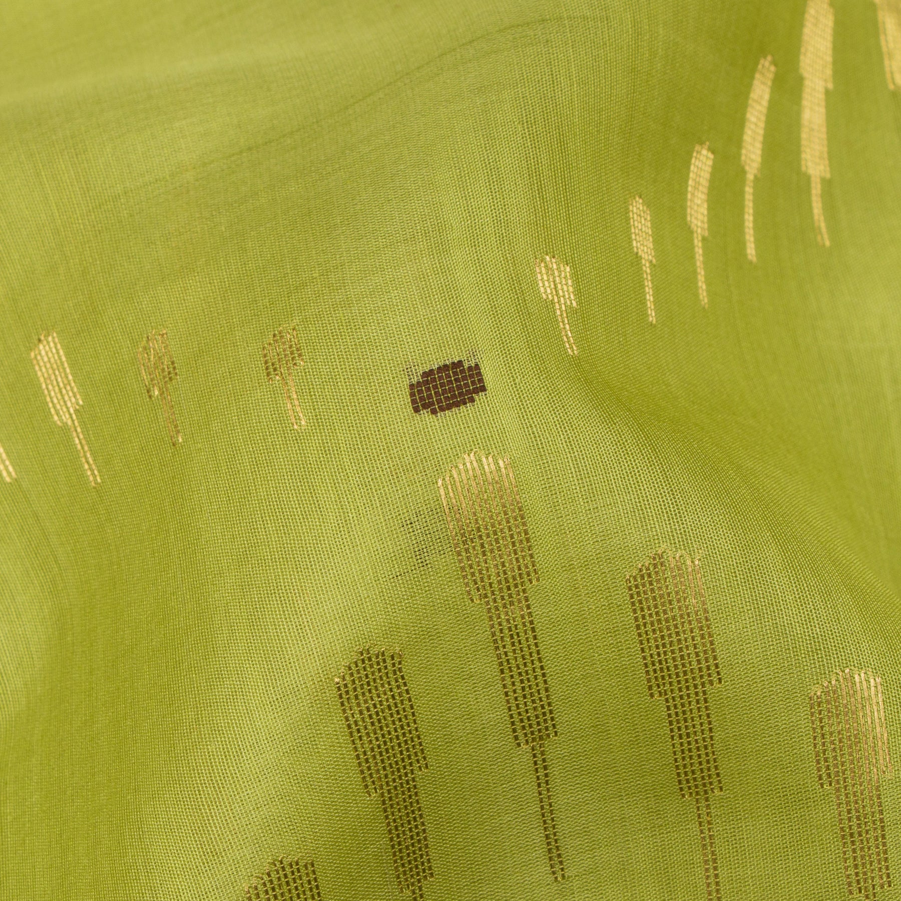 Pradeep Pillai Chanderi Silk/Cotton Sari 25-008-HS005-00080 - Fabric View