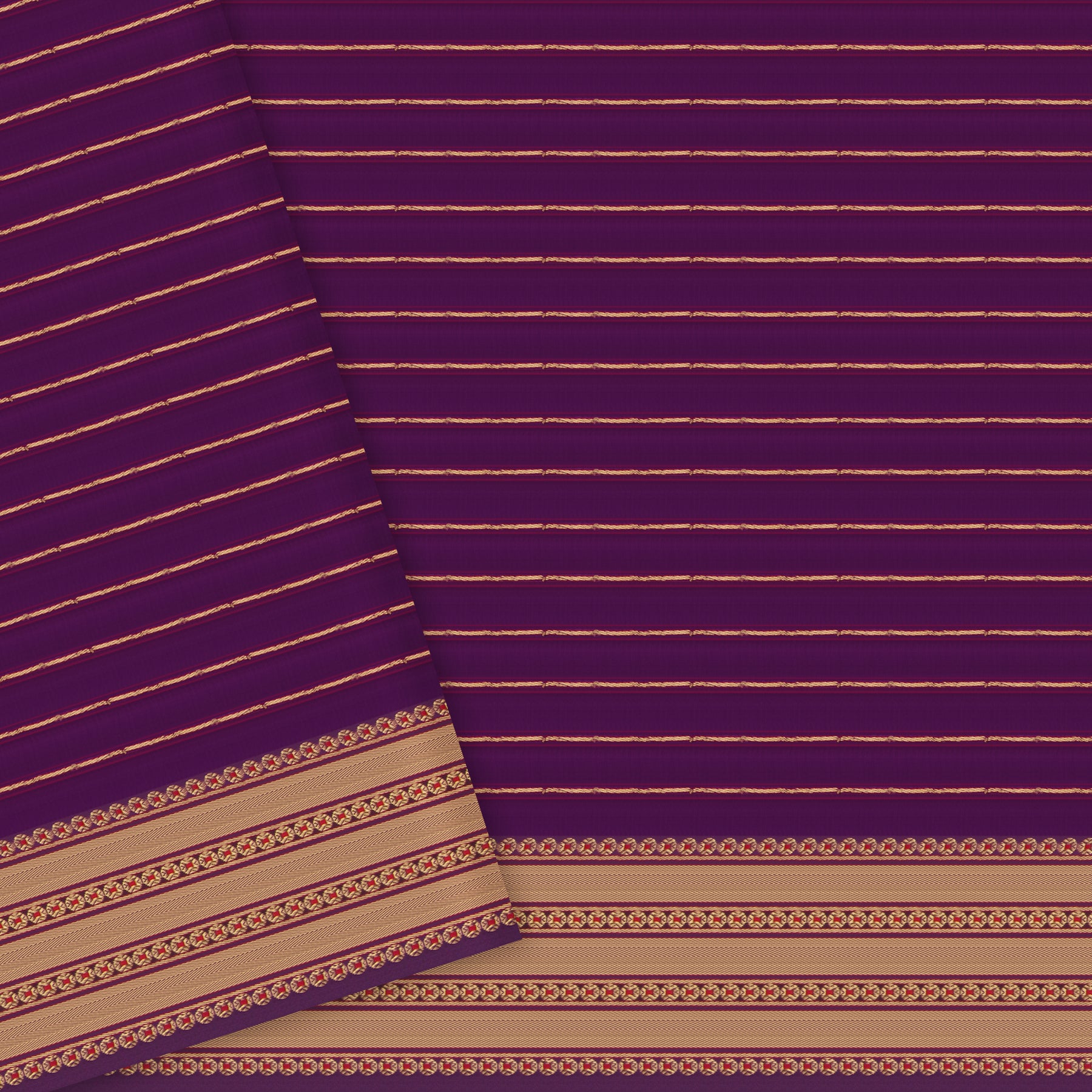 Pradeep Pillai Chanderi Silk/Cotton Sari 25-008-HS005-00140 - Blouse View