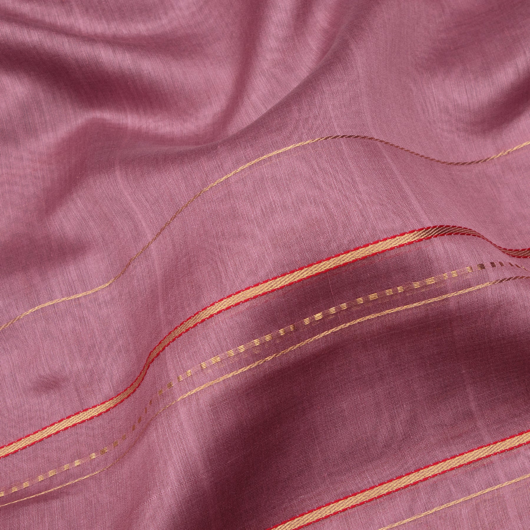 Pradeep Pillai Chanderi Silk/Cotton Sari 25-008-HS005-00152 - Fabric View