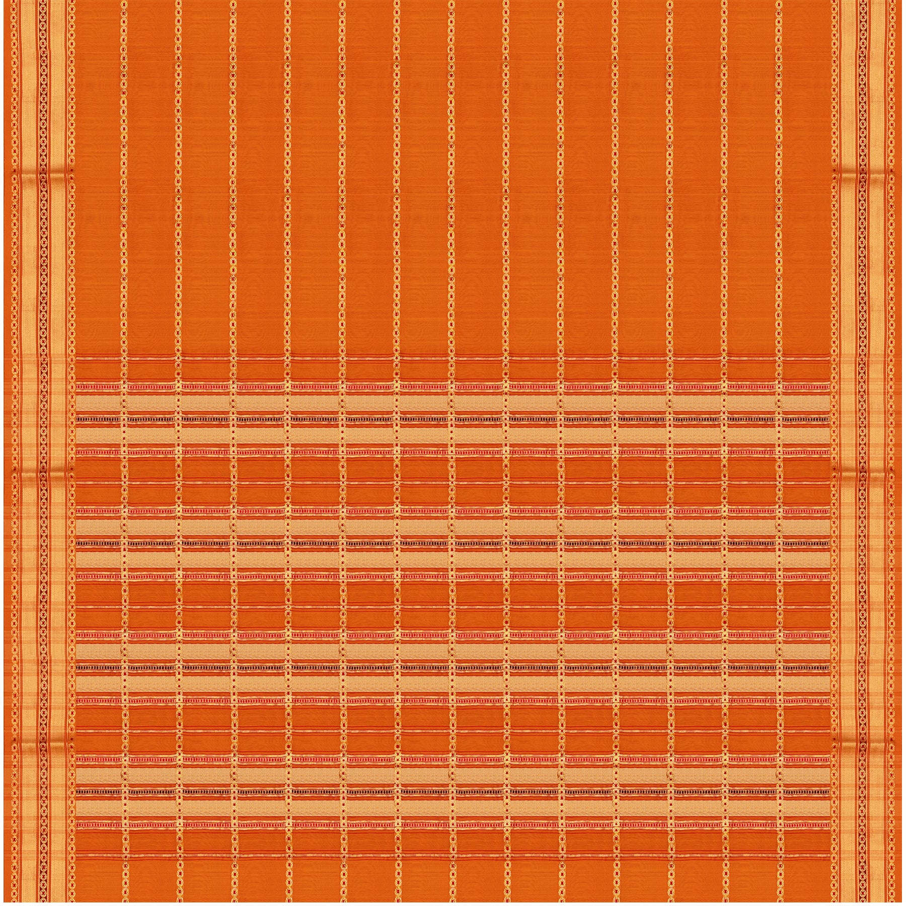 Pradeep Pillai Chanderi Silk/Cotton Sari 25-008-HS005-00155 - Full View