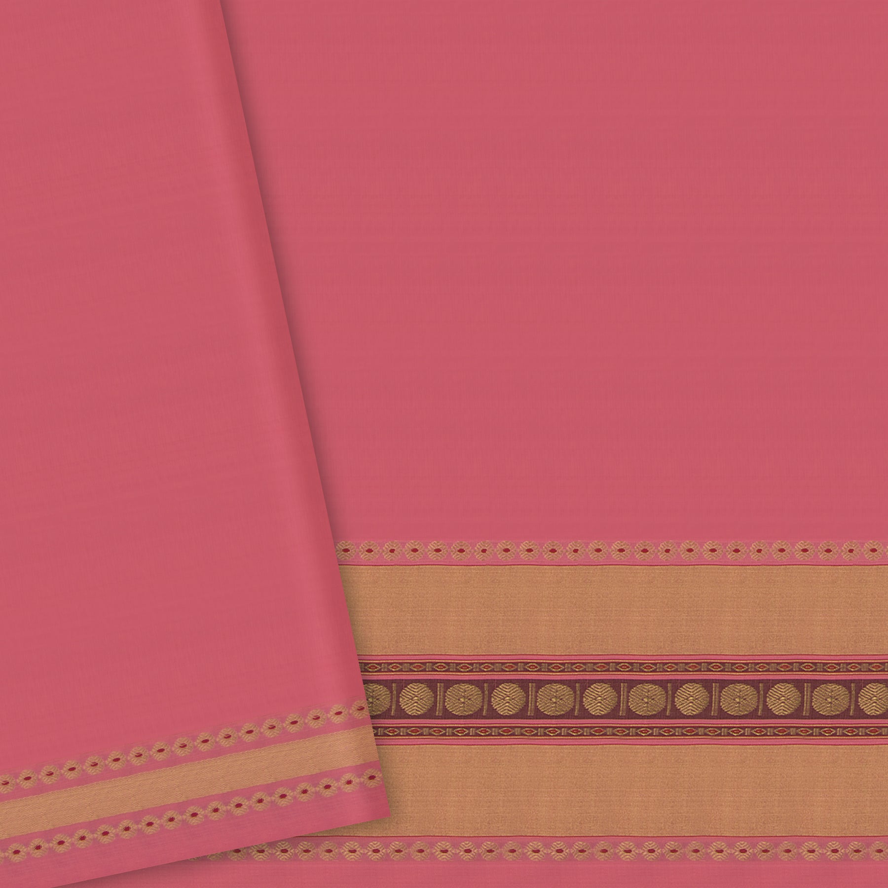 Pradeep Pillai Chanderi Silk/Cotton Sari 25-008-HS005-00537 - Blouse View