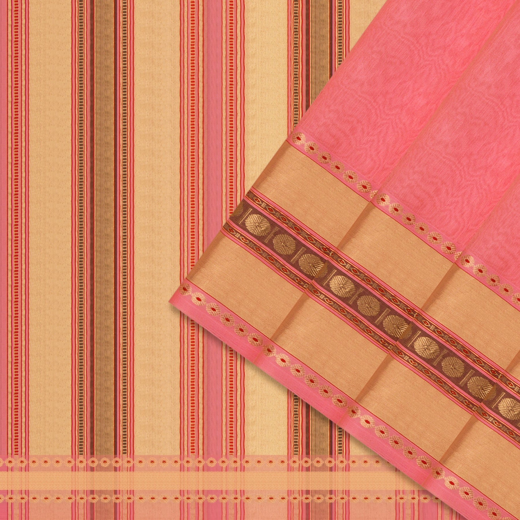 Pradeep Pillai Chanderi Silk/Cotton Sari 25-008-HS005-00158