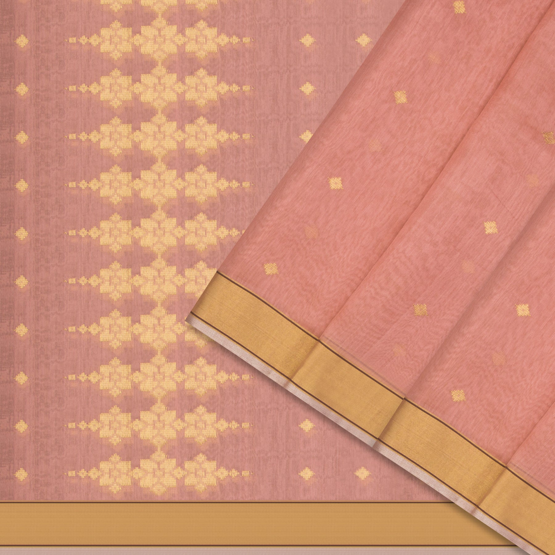 Pradeep Pillai Chanderi Silk/Cotton Sari 25-008-HS005-00160 - Cover View