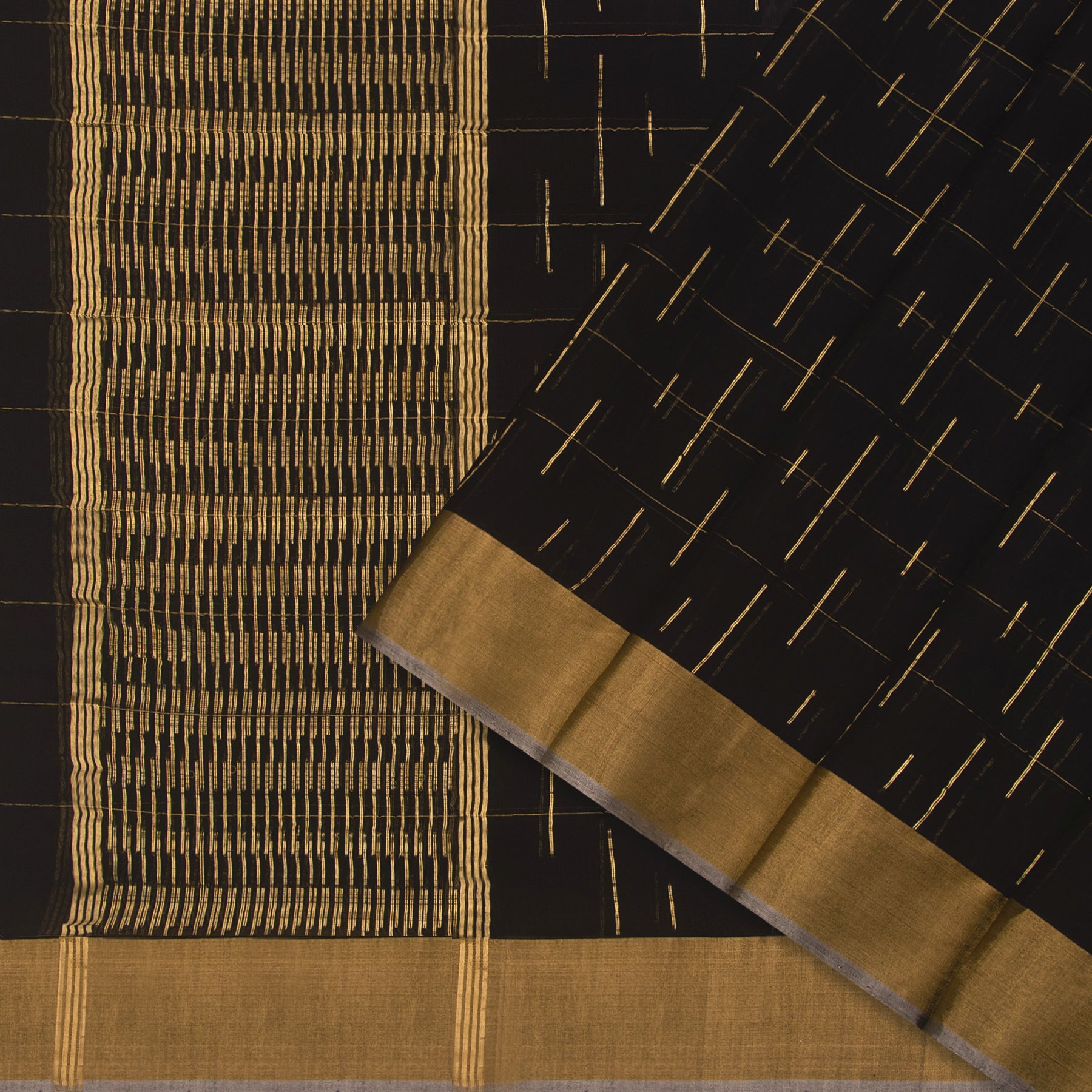 Pradeep Pillai Chanderi Silk/Cotton Sari 25-008-HS005-00164 - Cover View