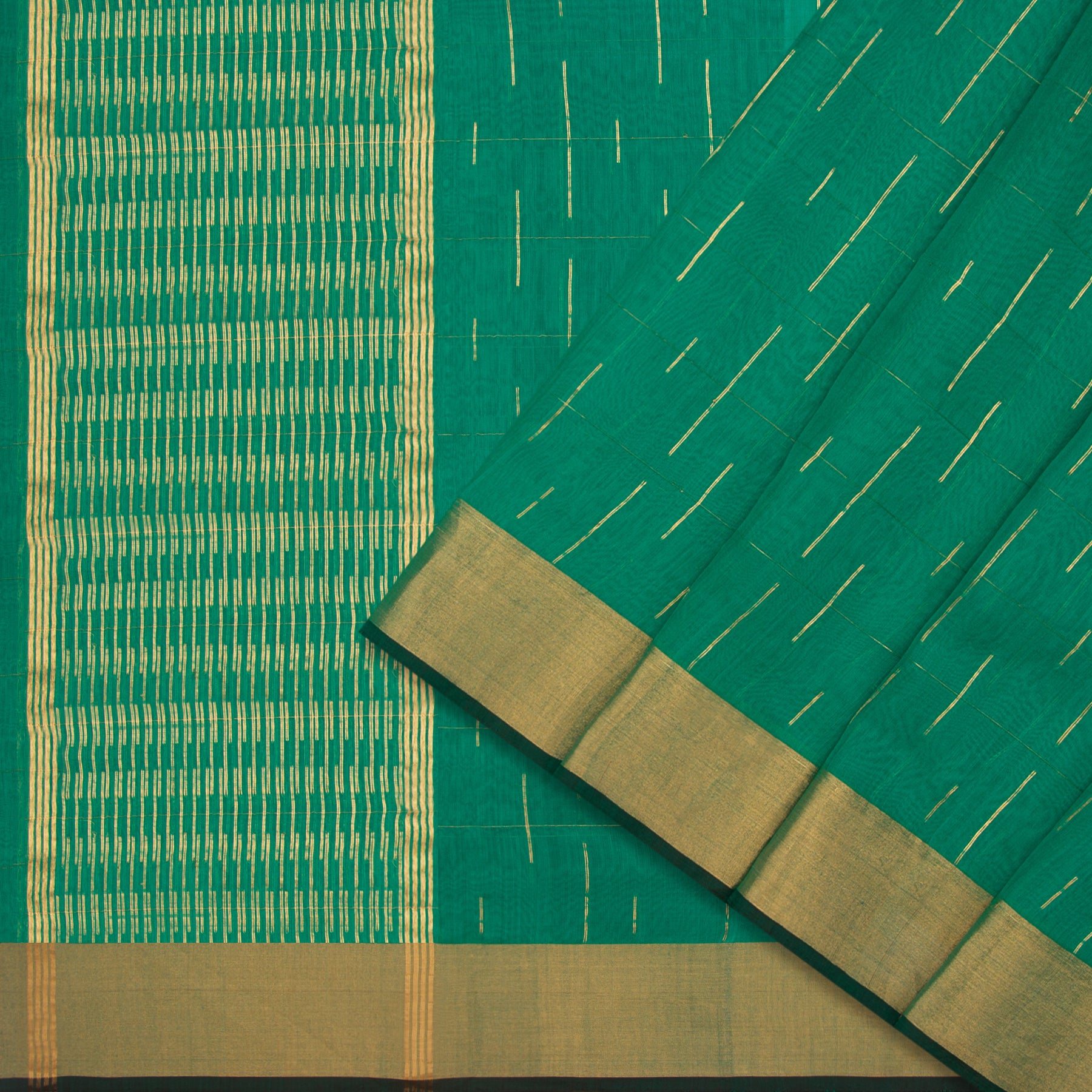 Pradeep Pillai Chanderi Silk/Cotton Sari 25-008-HS005-00206 - Cover View