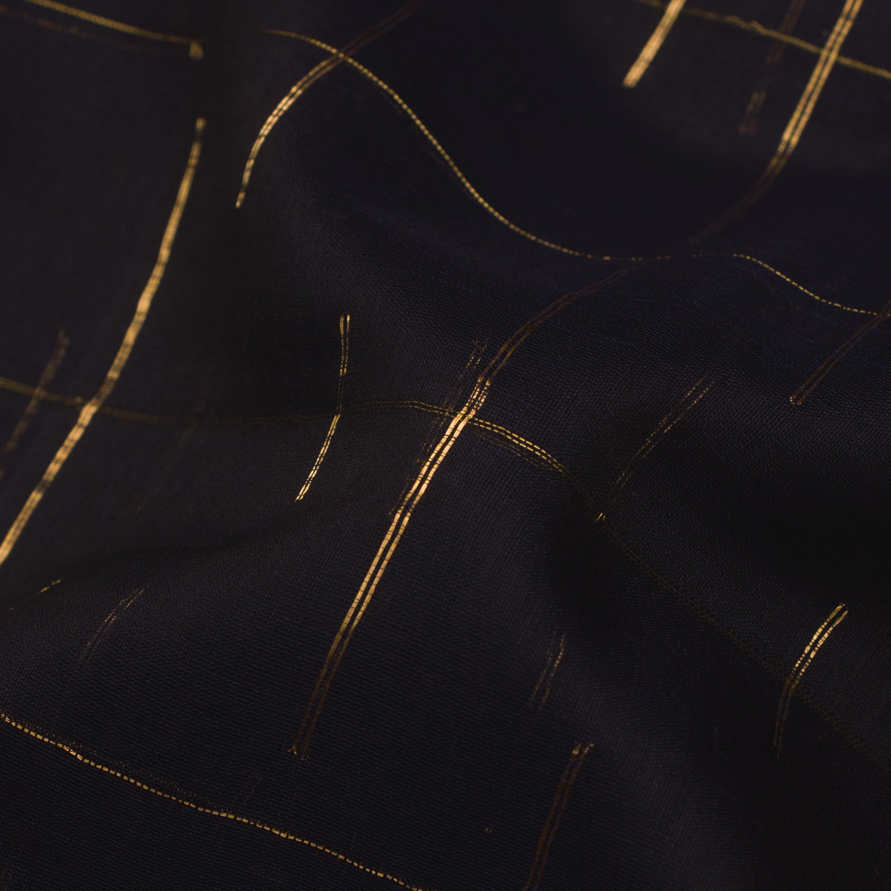 Pradeep Pillai Chanderi Silk/Cotton Sari 25-008-HS005-00208 - Fabric View