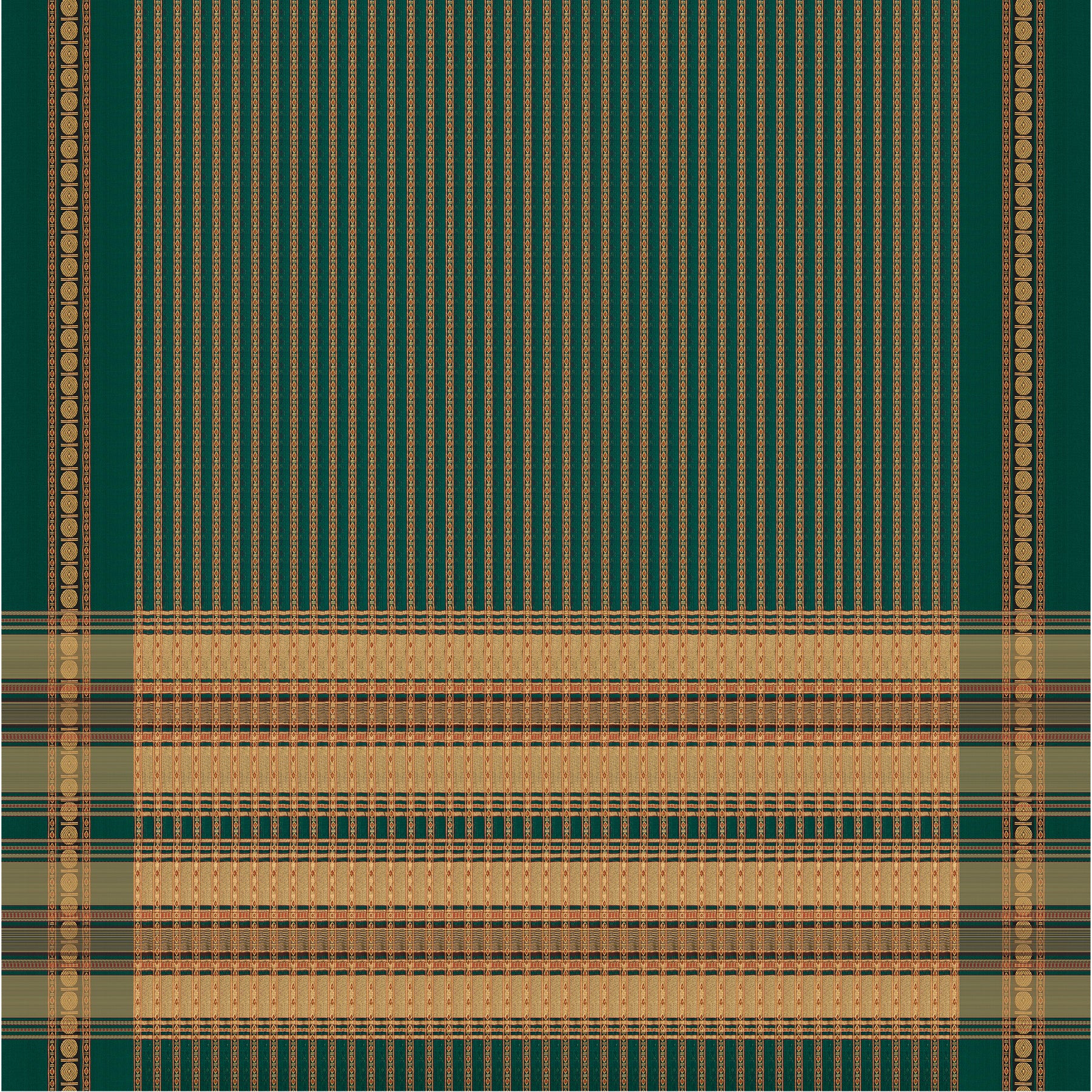 Pradeep Pillai Chanderi Silk/Cotton Sari 25-008-HS005-00275 - Full View