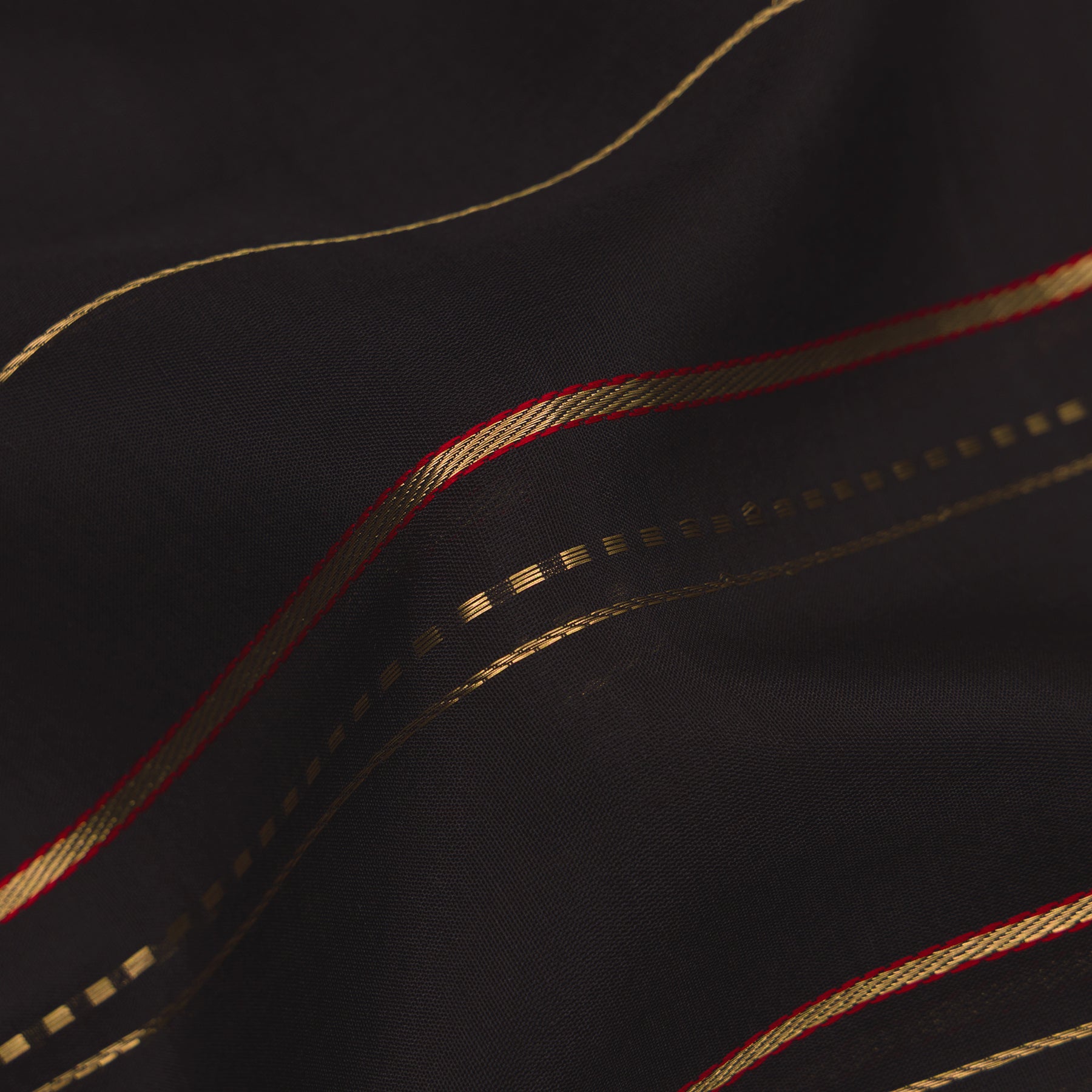 Pradeep Pillai Chanderi Silk/Cotton Sari 25-008-HS005-00311 - Fabric View