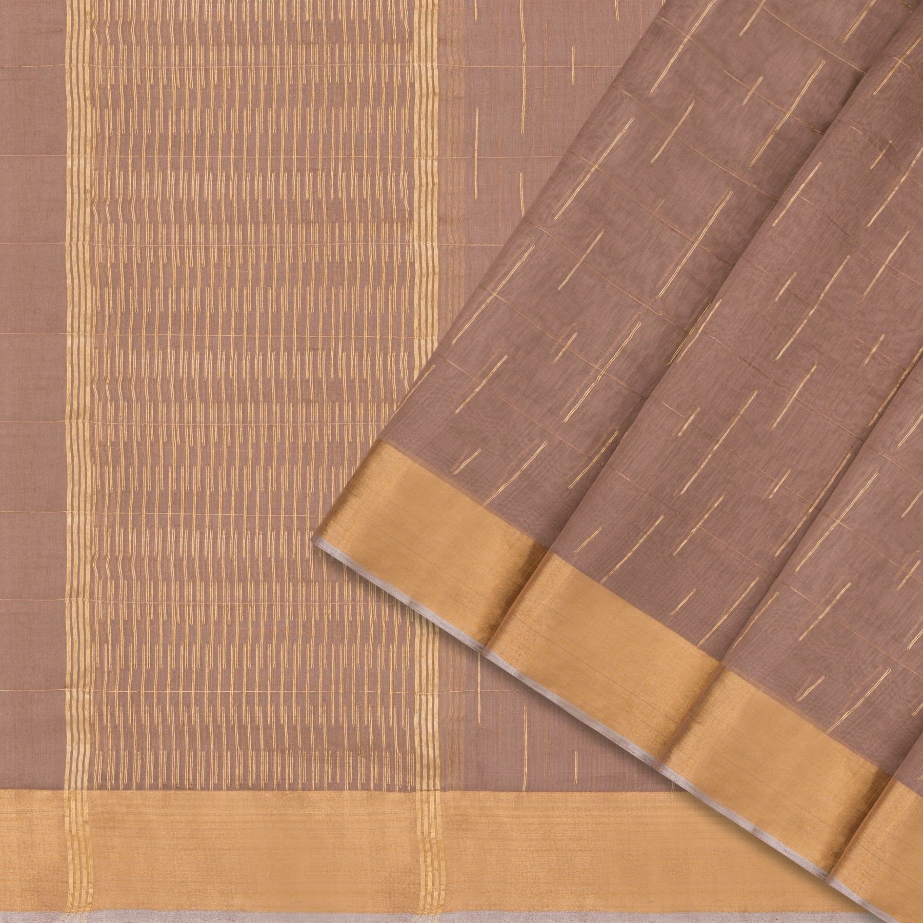 Pradeep Pillai Chanderi Silk/Cotton Sari 25-008-HS005-00377 - Cover View