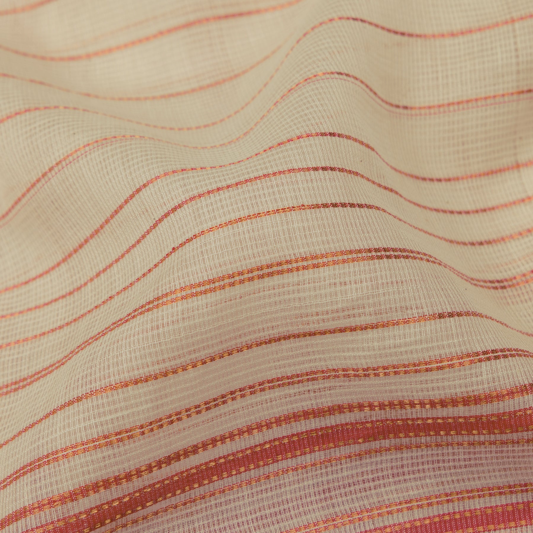 Pradeep Pillai Silk/Cotton Sari 25-008-HS005-00597 - Fabric View