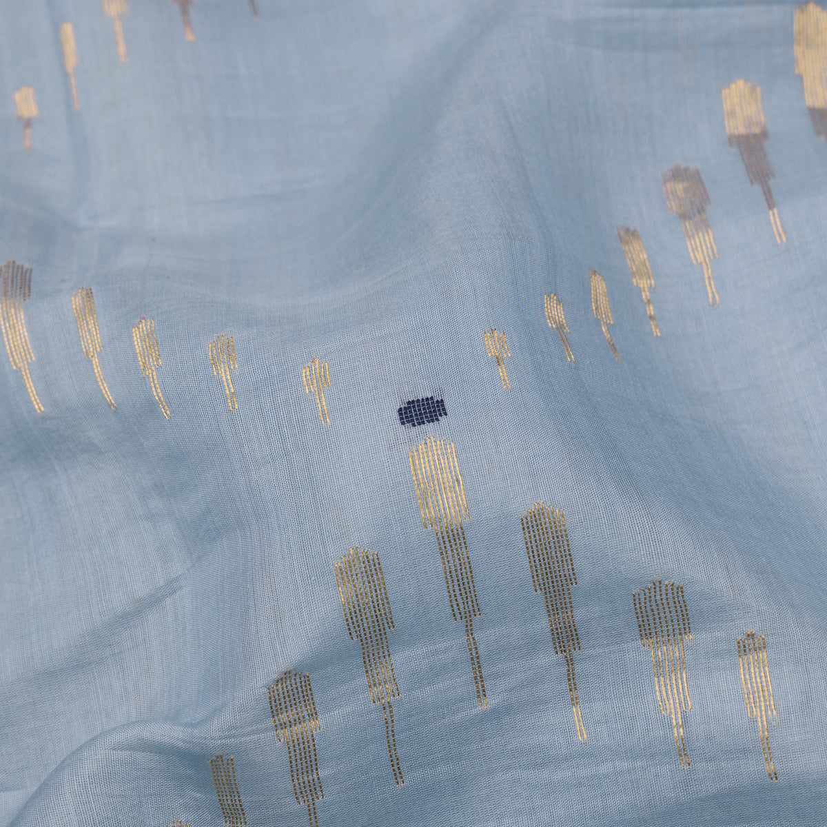 Pradeep Pillai Chanderi Silk/Cotton Sari 25-008-HS005-00619 - Fabric View