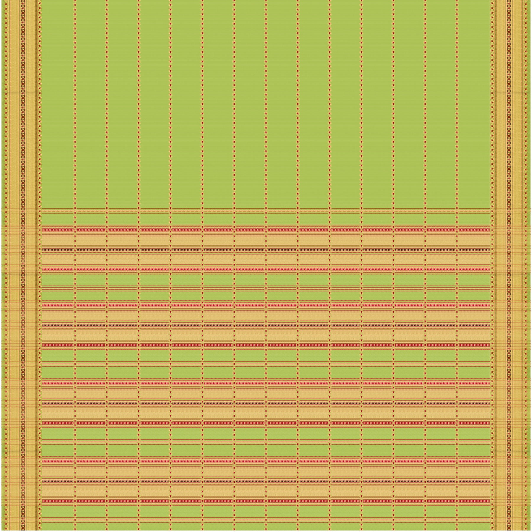 Pradeep Pillai Chanderi Silk/Cotton Sari 25-008-HS005-00628 - Full View