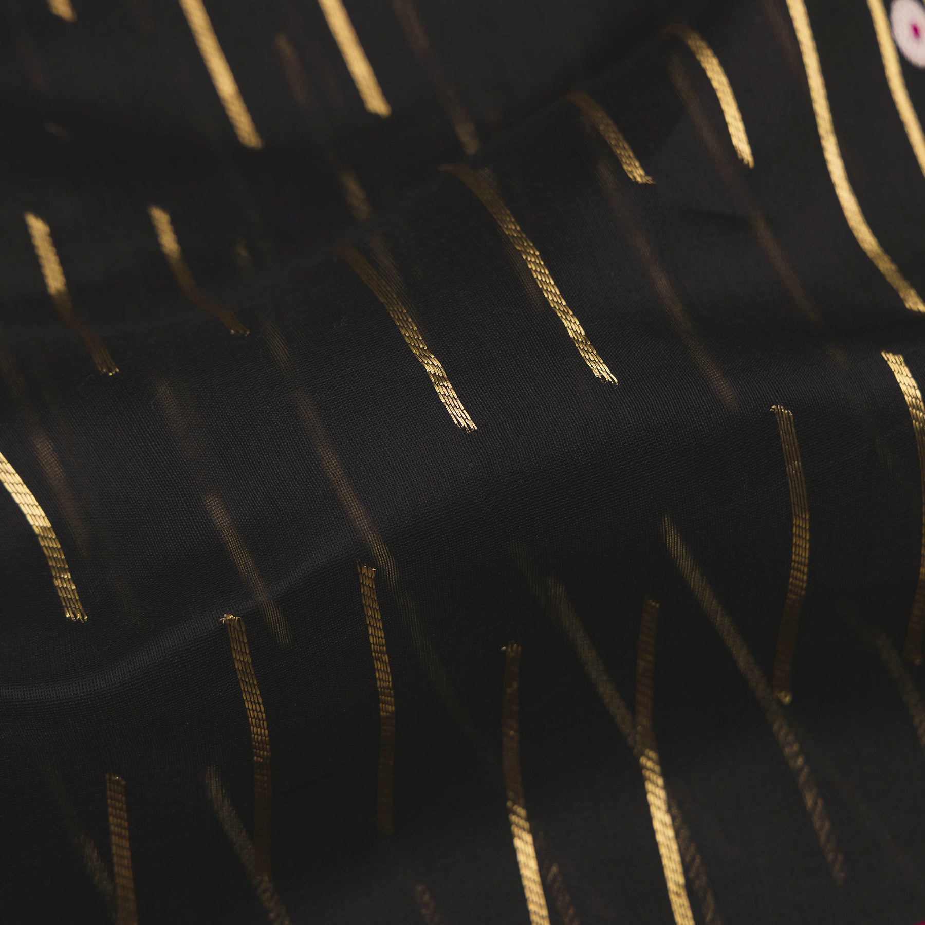 Pradeep Pillai Chanderi Silk/Cotton Sari 25-008-HS005-00634 - Fabric View