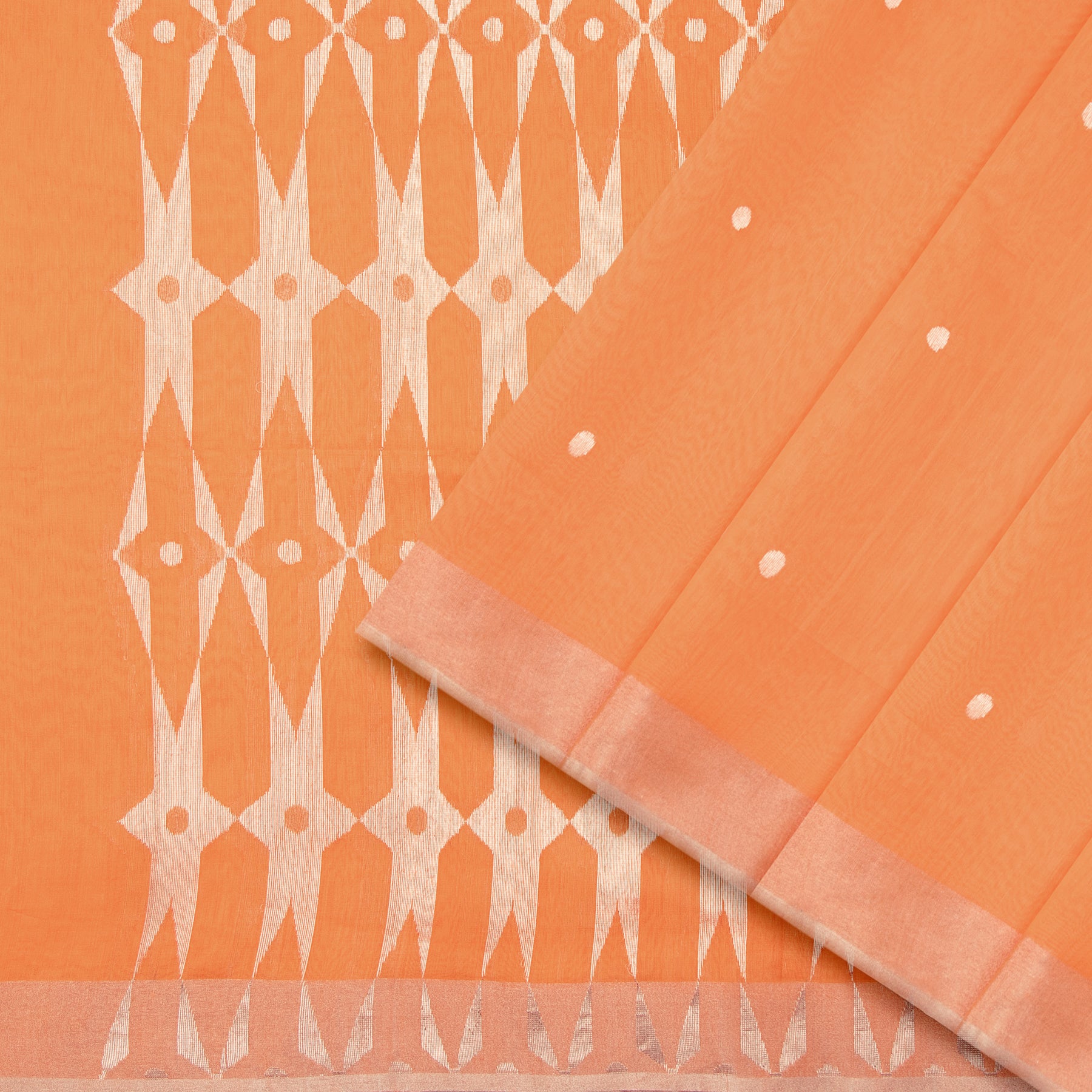 Pradeep Pillai Chanderi Silk/Cotton Sari 25-008-HS005-00636