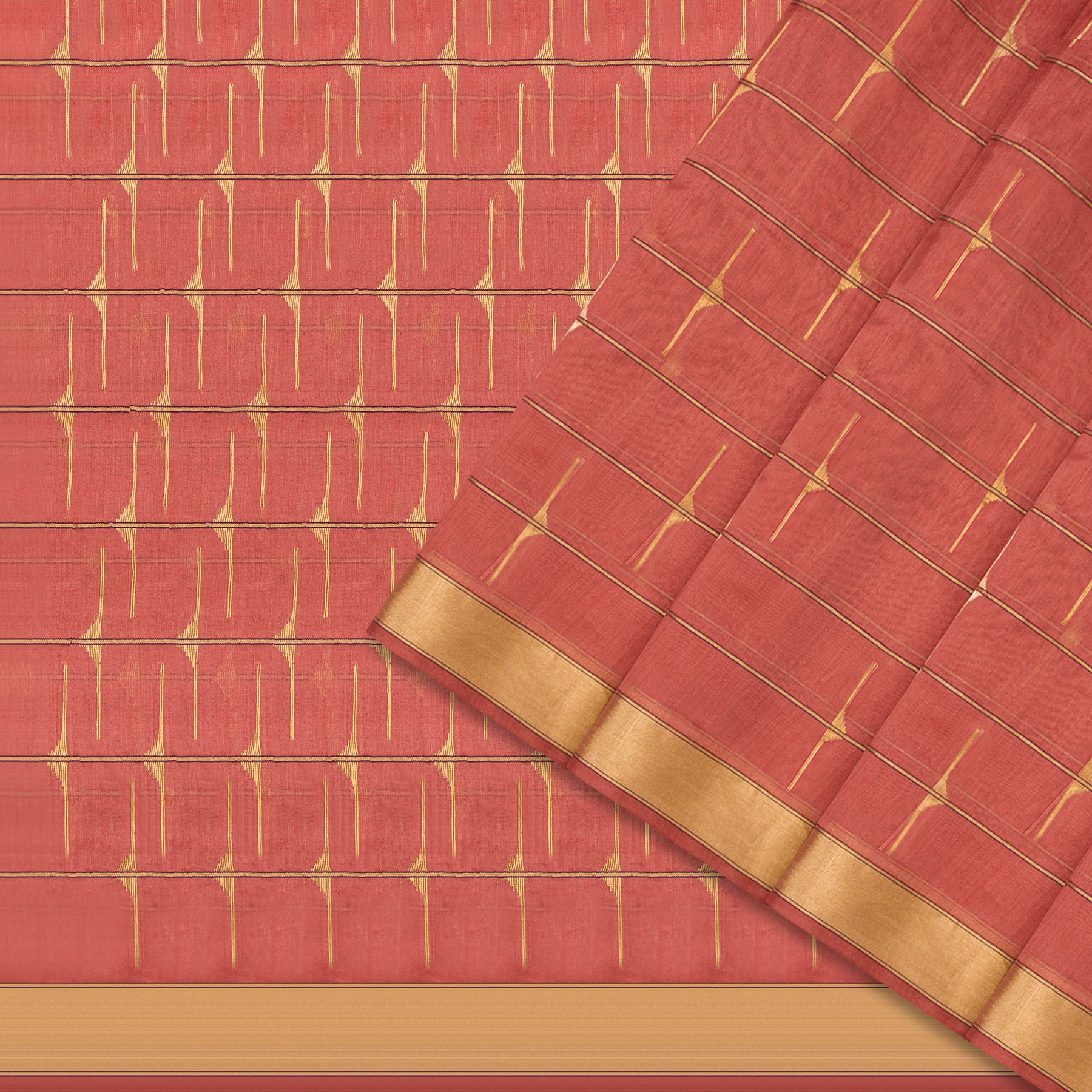 Pradeep Pillai Chanderi Silk/Cotton Sari 25-008-HS005-00640 - Cover View