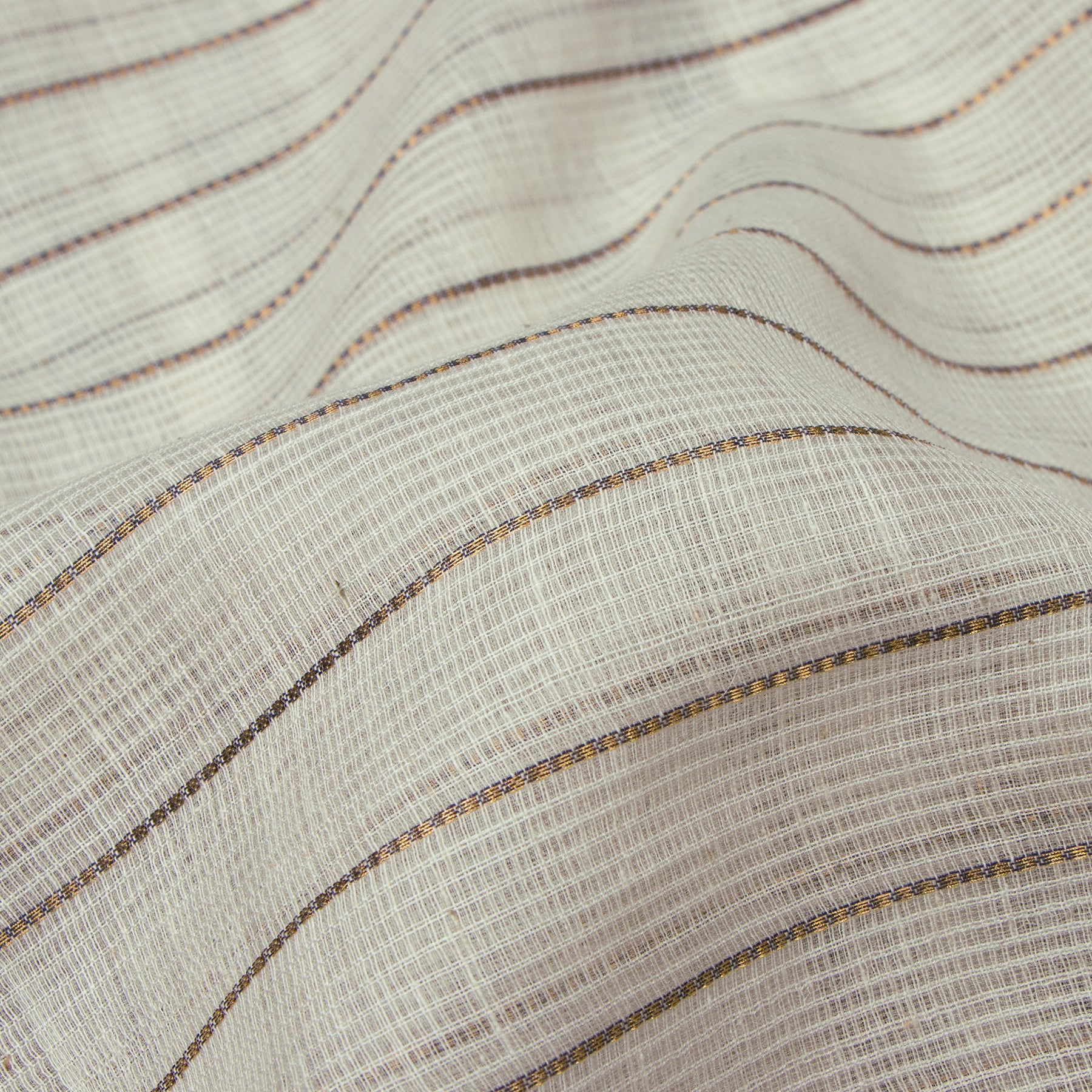 Pradeep Pillai Silk/Cotton Sari 25-008-HS005-00657 - Fabric View