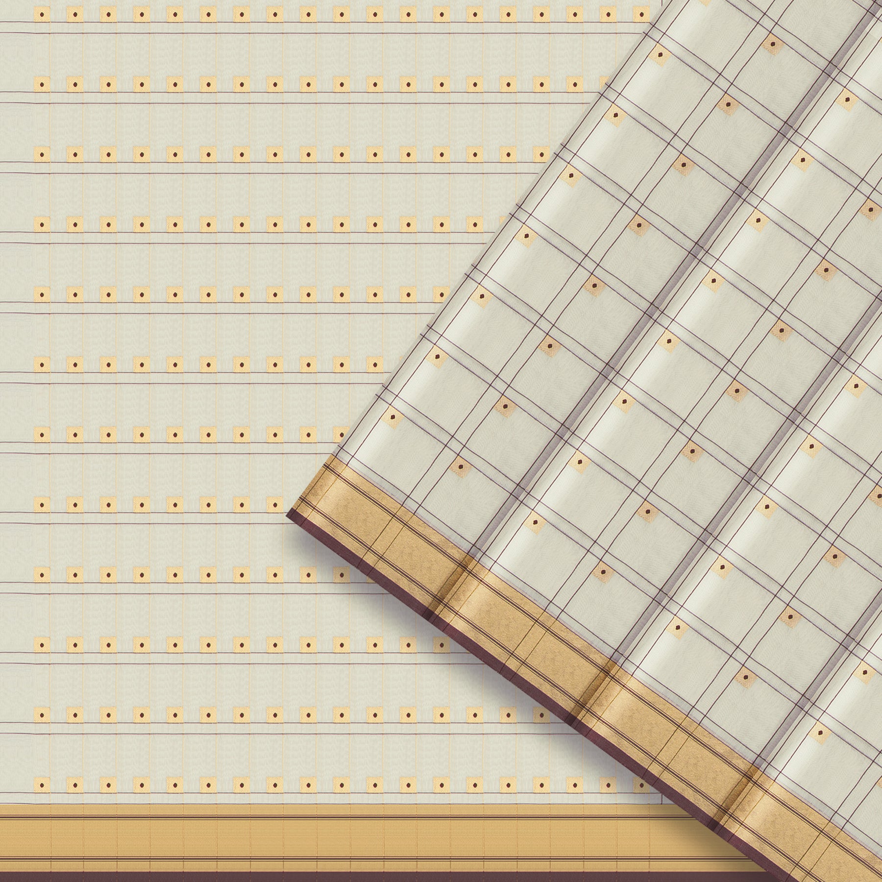 Pradeep Pillai Chanderi Silk/Cotton Sari 25-008-HS005-00688 - Cover View