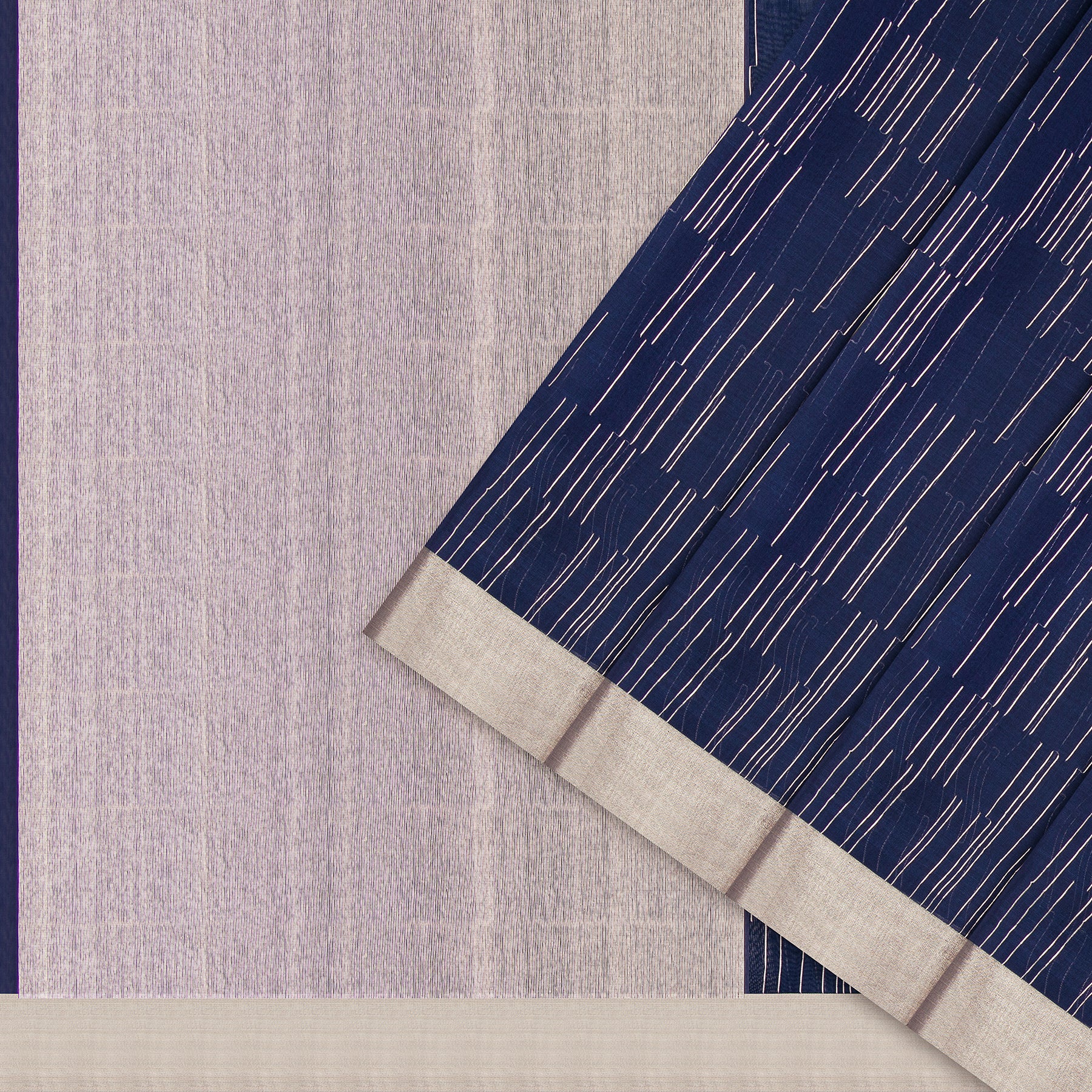 Pradeep Pillai Chanderi Silk/Cotton Sari 25-008-HS005-00699 - Cover View