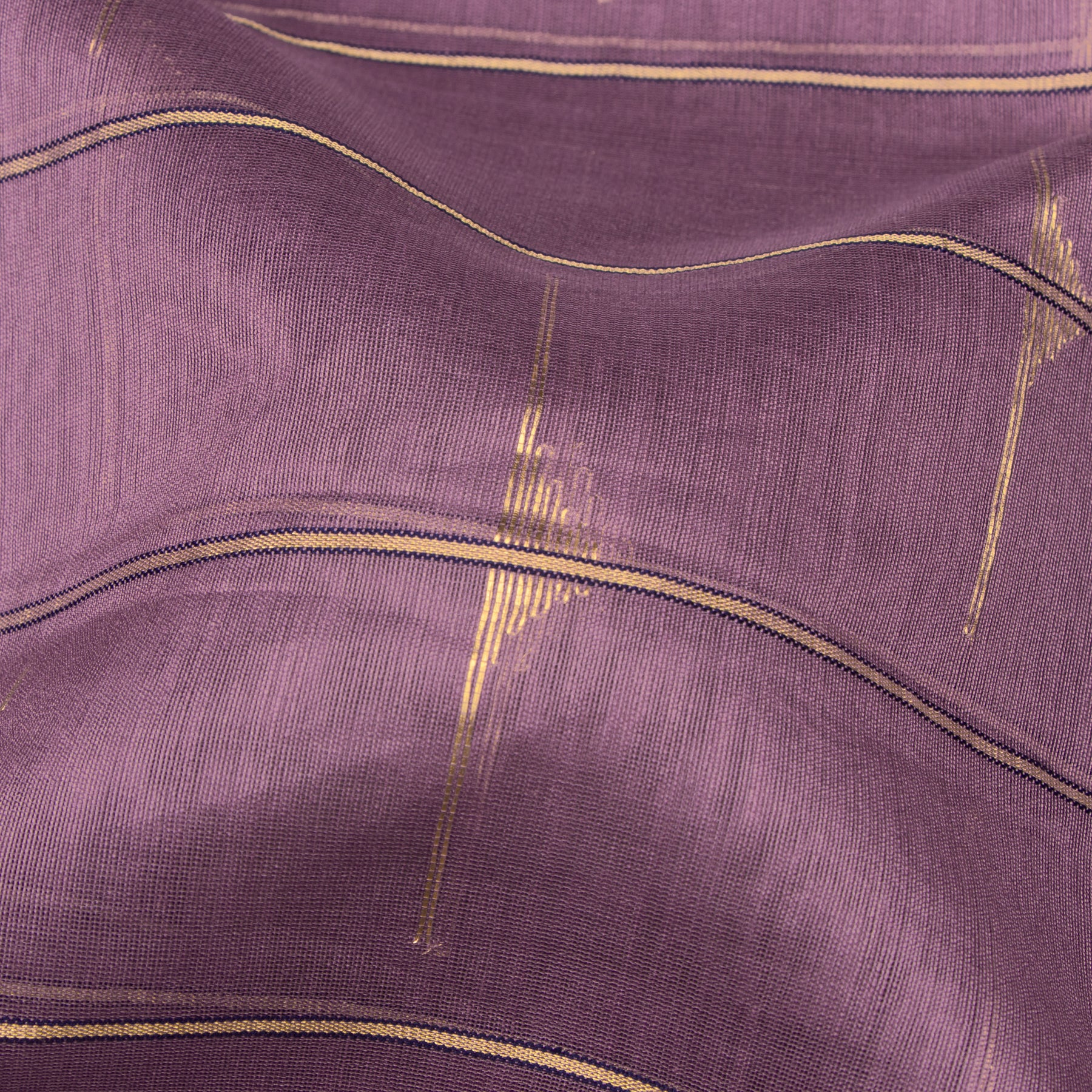 Pradeep Pillai Chanderi Silk/Cotton Sari 25-008-HS005-00703 - Fabric View