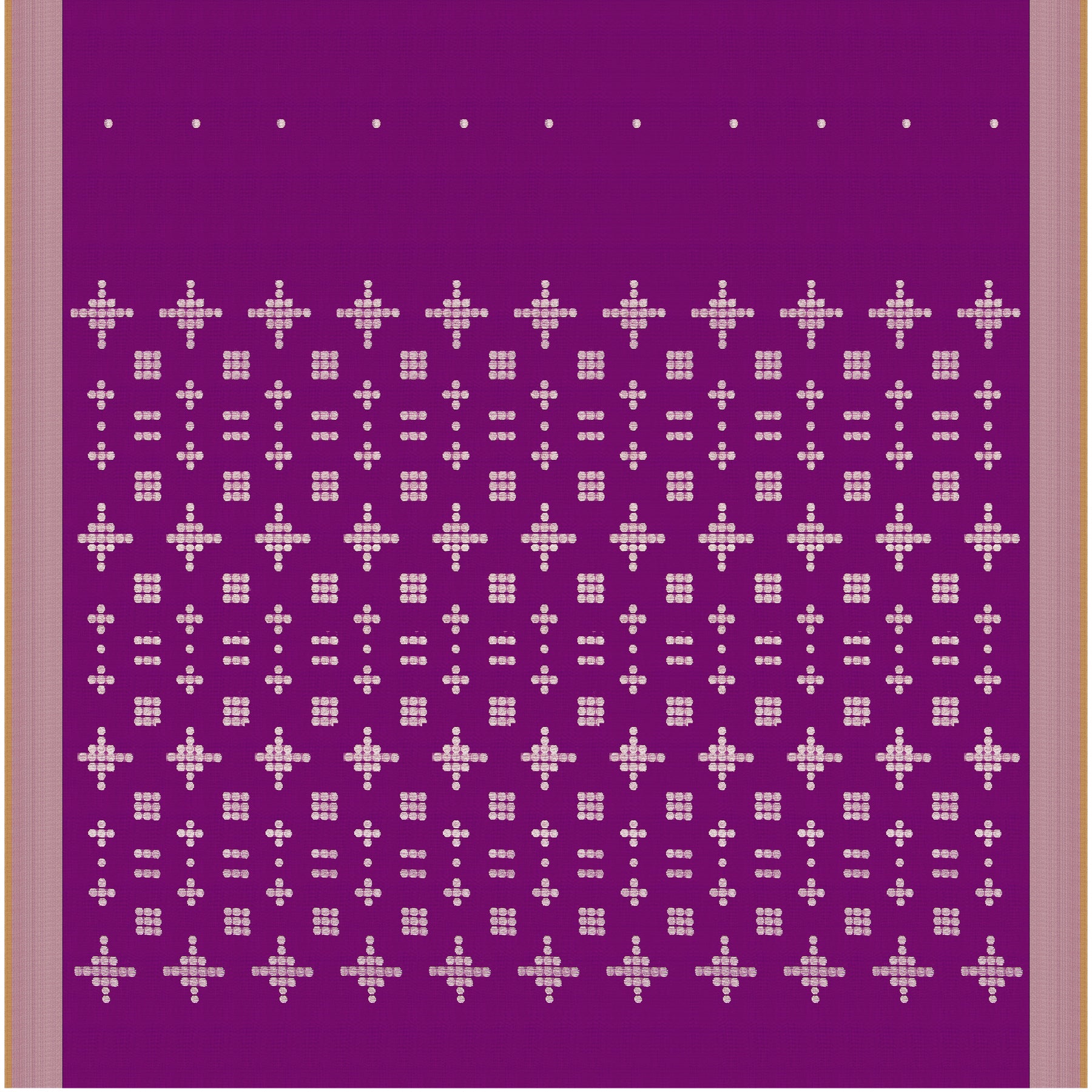 Pradeep Pillai Chanderi Silk/Cotton Sari 25-008-HS005-00705 - Full View