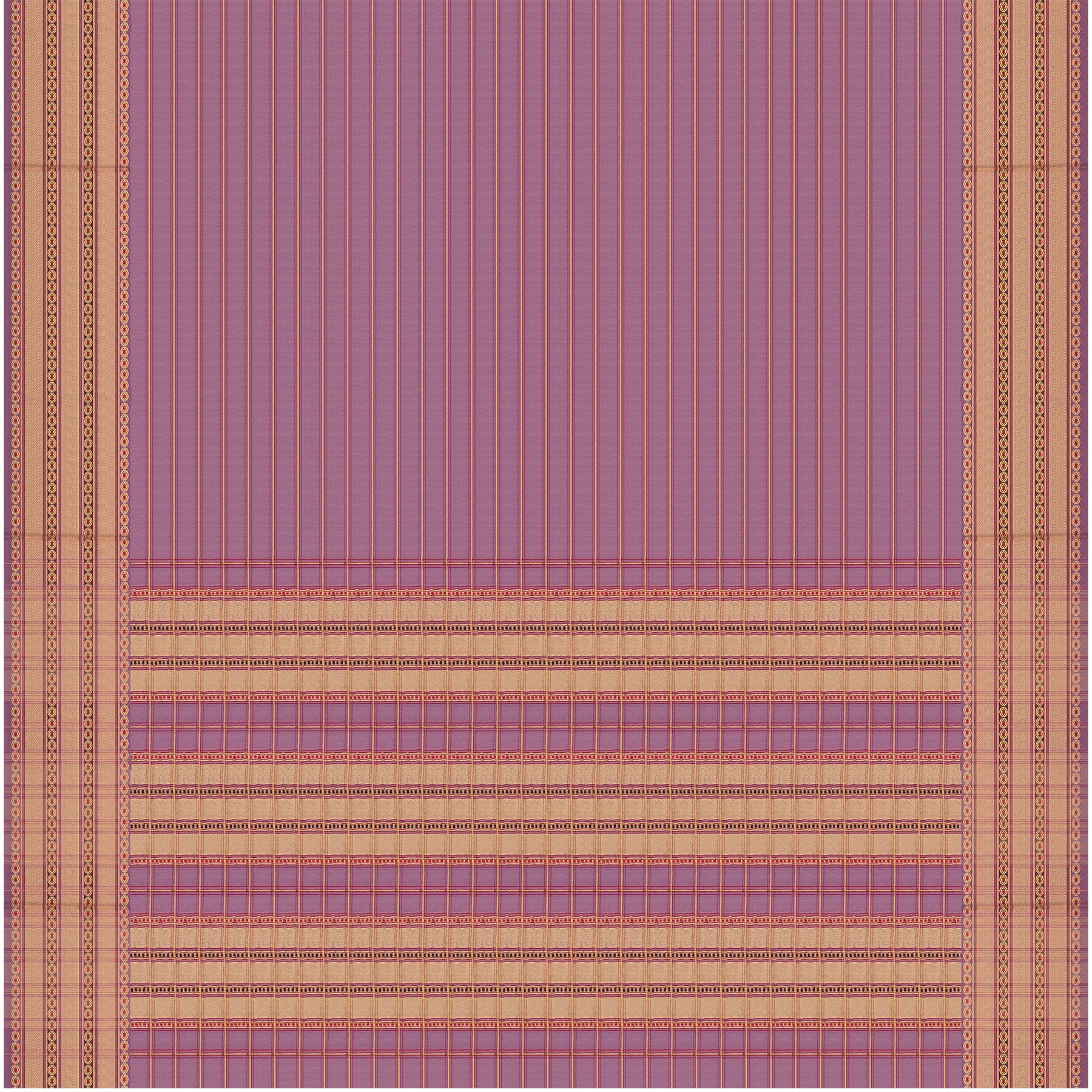 Pradeep Pillai Chanderi Silk/Cotton Sari 25-008-HS005-00710 - Full View