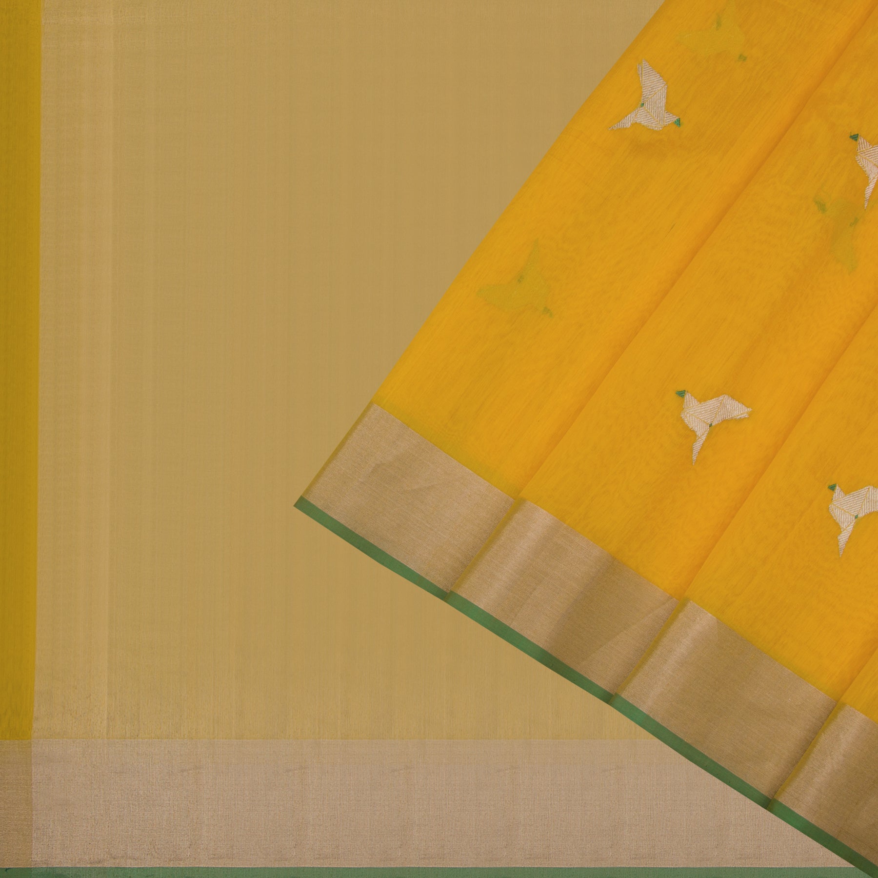 Pradeep Pillai Chanderi Silk/Cotton Sari 25-008-HS005-00581 - Cover View