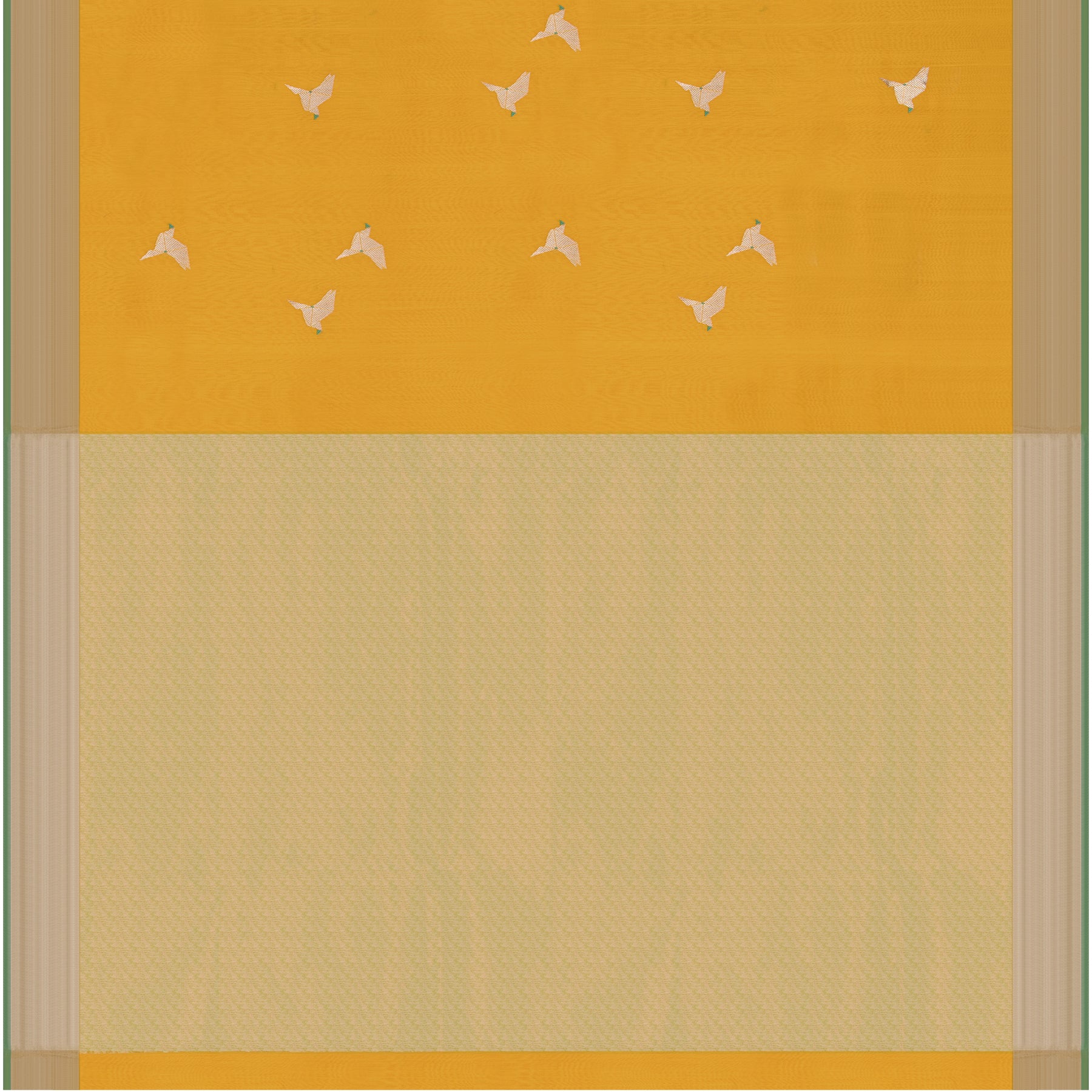 Pradeep Pillai Chanderi Silk/Cotton Sari 25-008-HS005-00581 - Full View