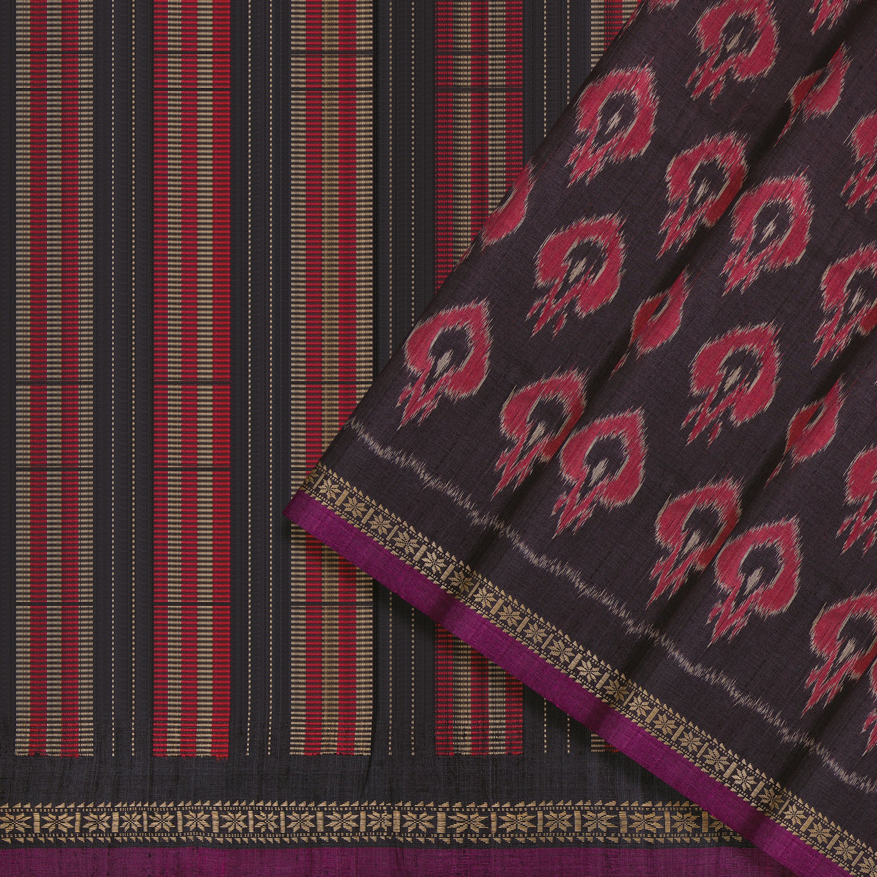 Vani Vrtti Tussore Silk Sari 25-015-HS002-00126 - Cover View