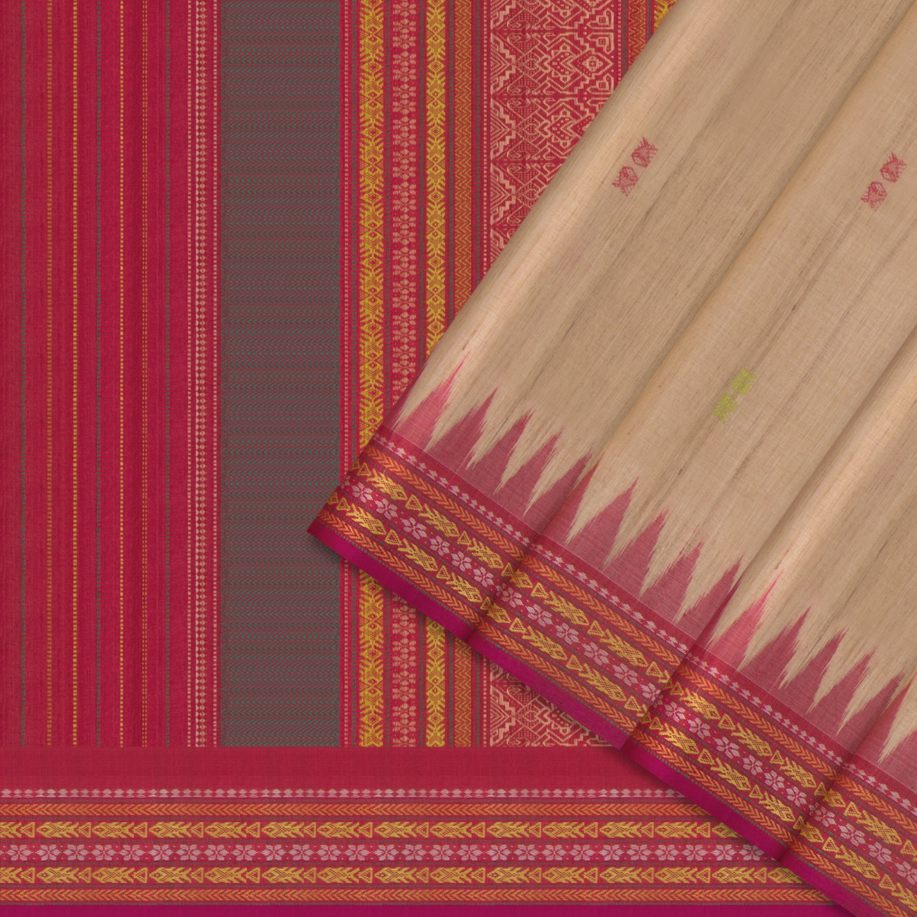 Vani Vrtti Tussore Silk Sari 25-015-HS002-00186 - Cover View