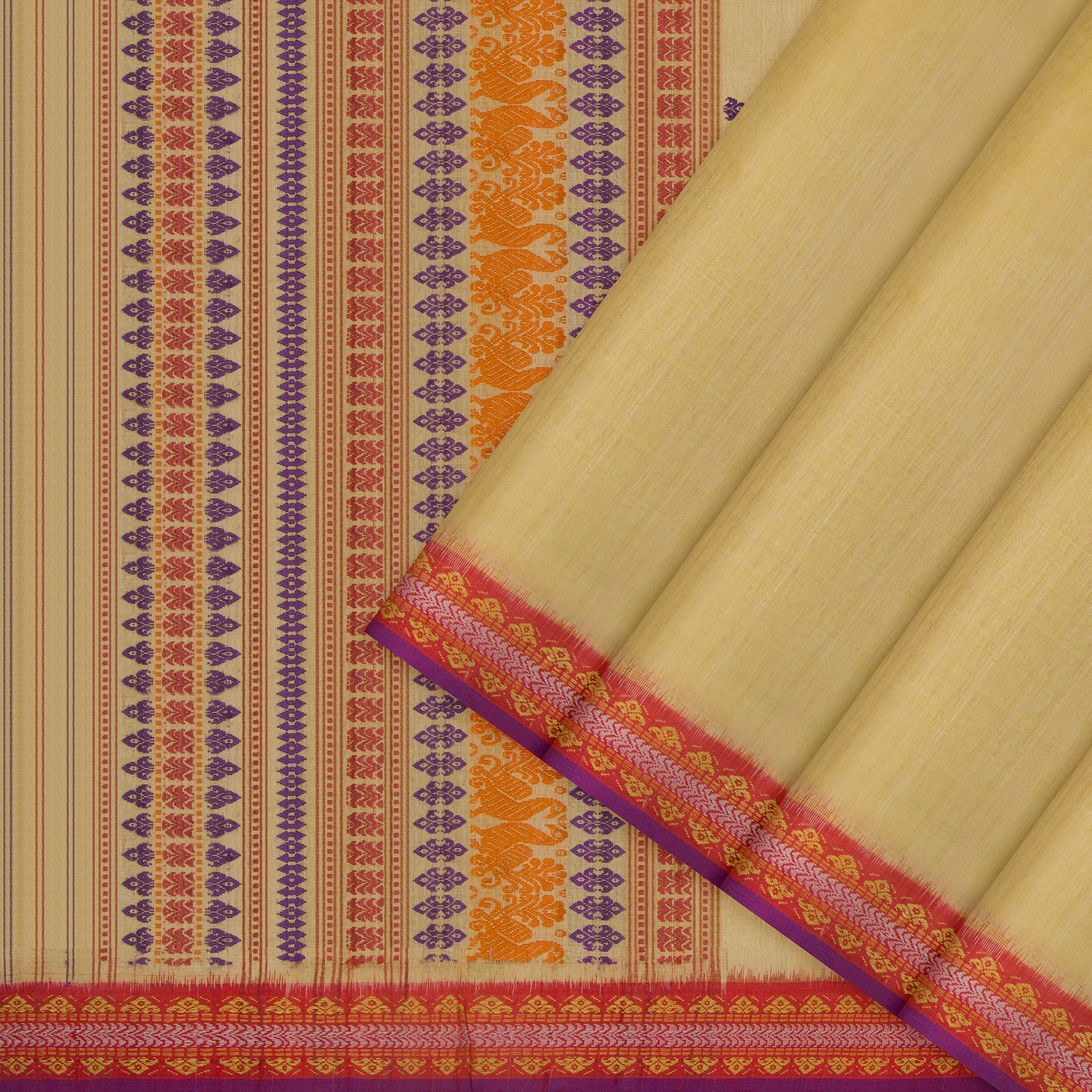 Vani Vrtti Tussore Silk Sari 25-015-HS002-00191 - Cover View