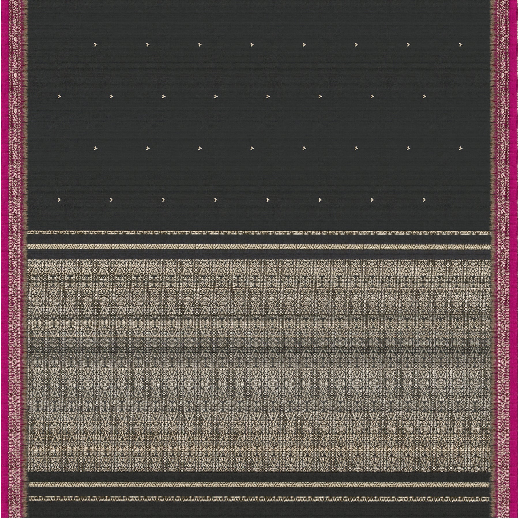 Vani Vrtti Tussore Silk Sari 25-015-HS002-00194 - Full View