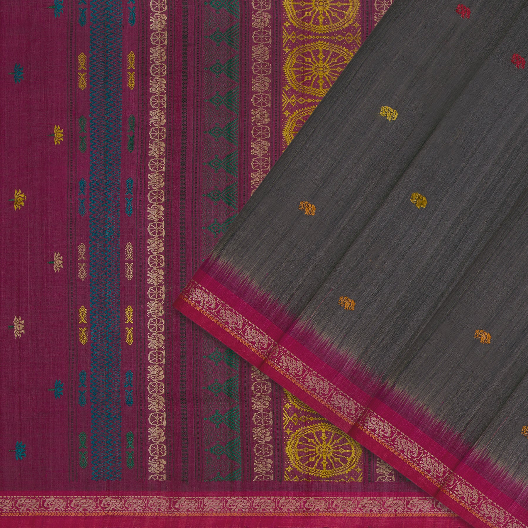 Vani Vrtti Tussore Silk Sari 25-015-HS002-00200 - Cover View