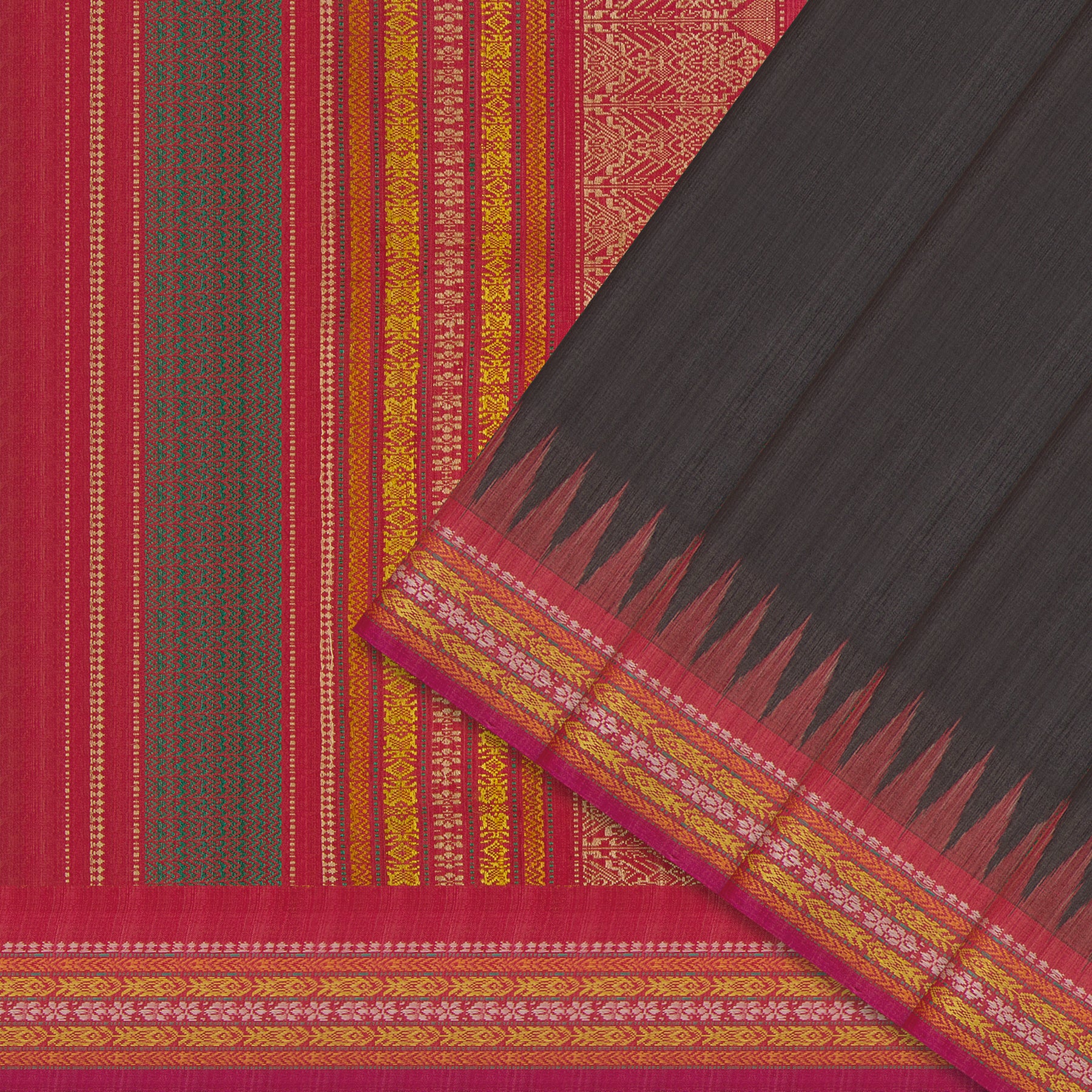 Vani Vrtti Tussore Silk Sari 25-015-HS002-00206 - Cover View