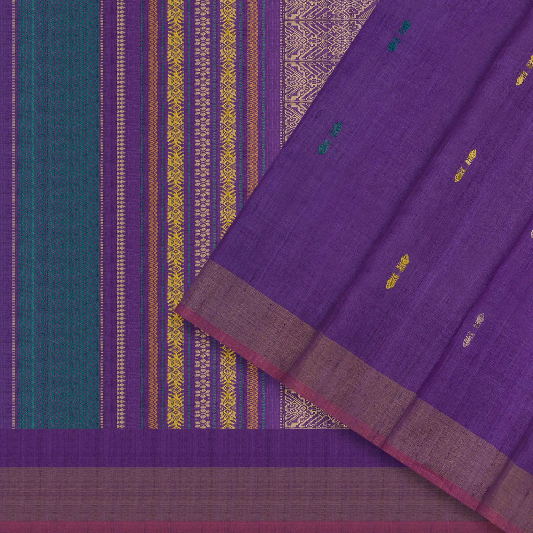 Vani Vrtti Tussore Silk Sari 25-015-HS002-00208 - Cover View