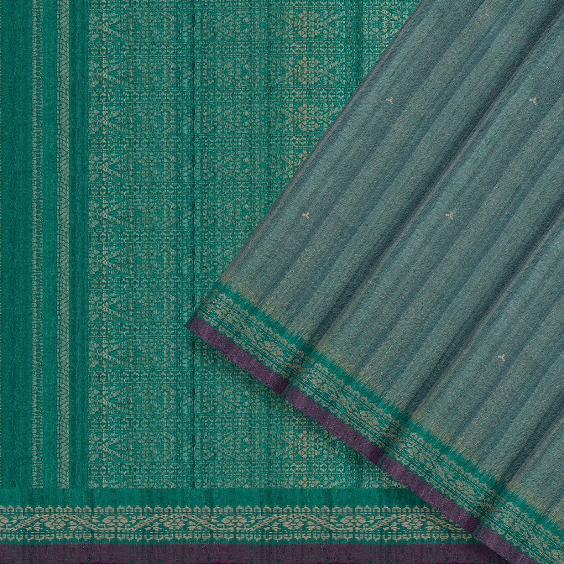 Vani Vrtti Tussore Silk Sari 25-015-HS002-00210 - Cover View