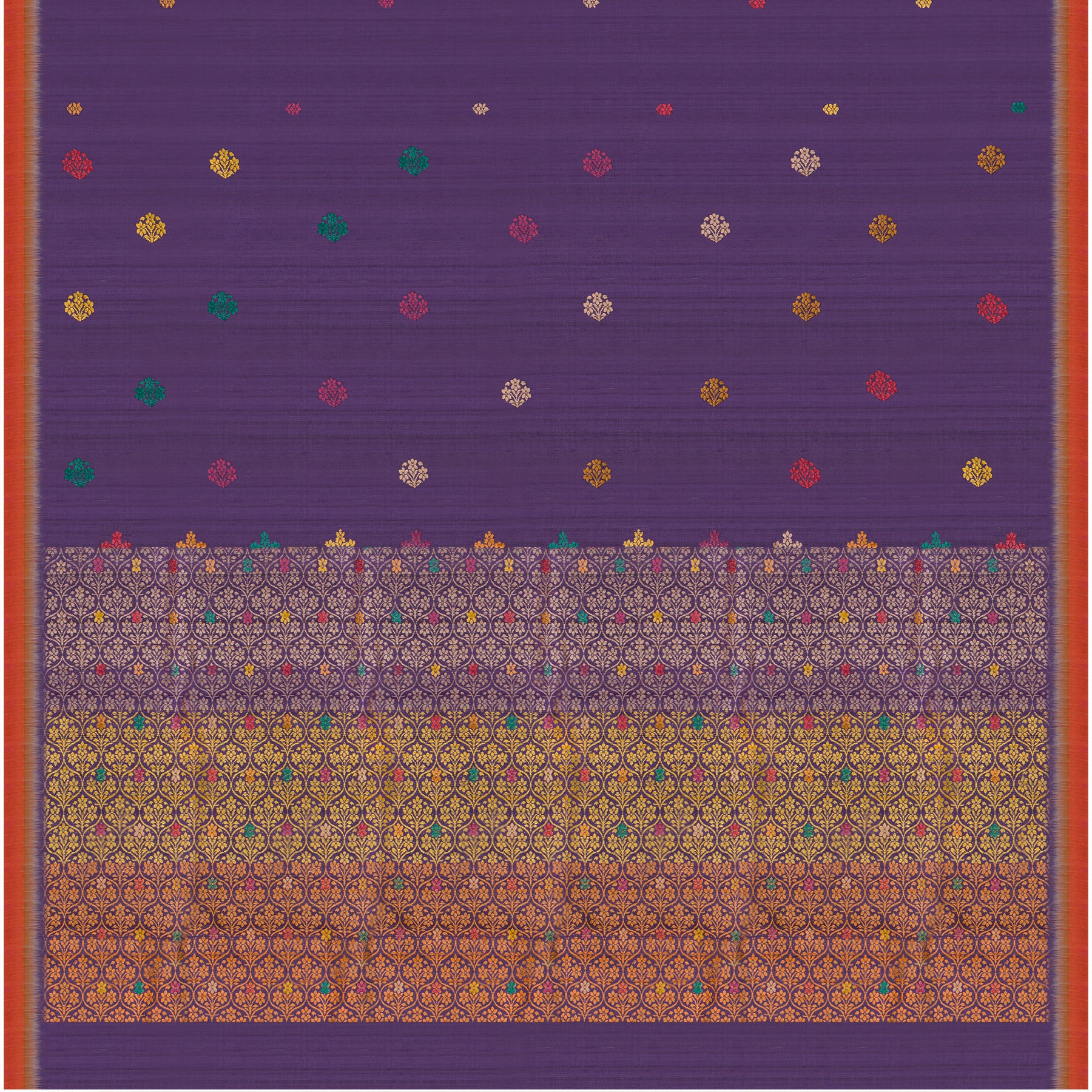 Vani Vrtti Tussore Silk Sari 25-015-HS002-00214 - Full View