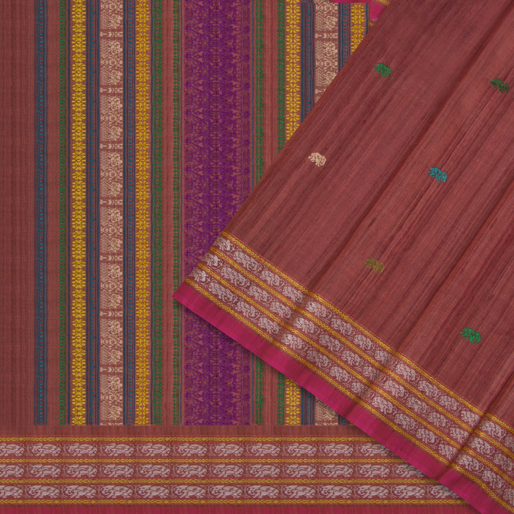 Vani Vrtti Tussore Silk Sari 25-015-HS002-00222 - Cover View